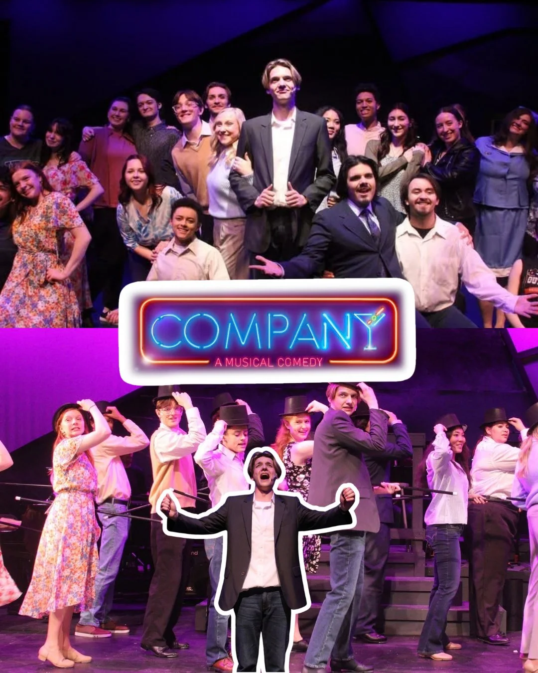One thing I LOVED about this production of Company with @augustana_theatre⁠
 is all the student assistants leading rehearsasl! Assistant Director Ludovica Chiovini, Assistant Choreographer Karly Duber, and Fight Choreographer, Vanessa Williams!⁠
⁠
Up
