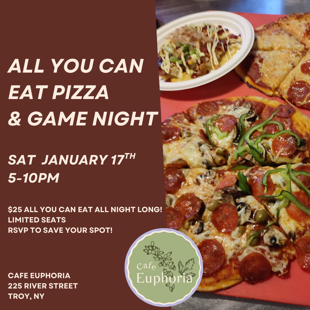 Pizza and Game Night @ Cafe Euphoria