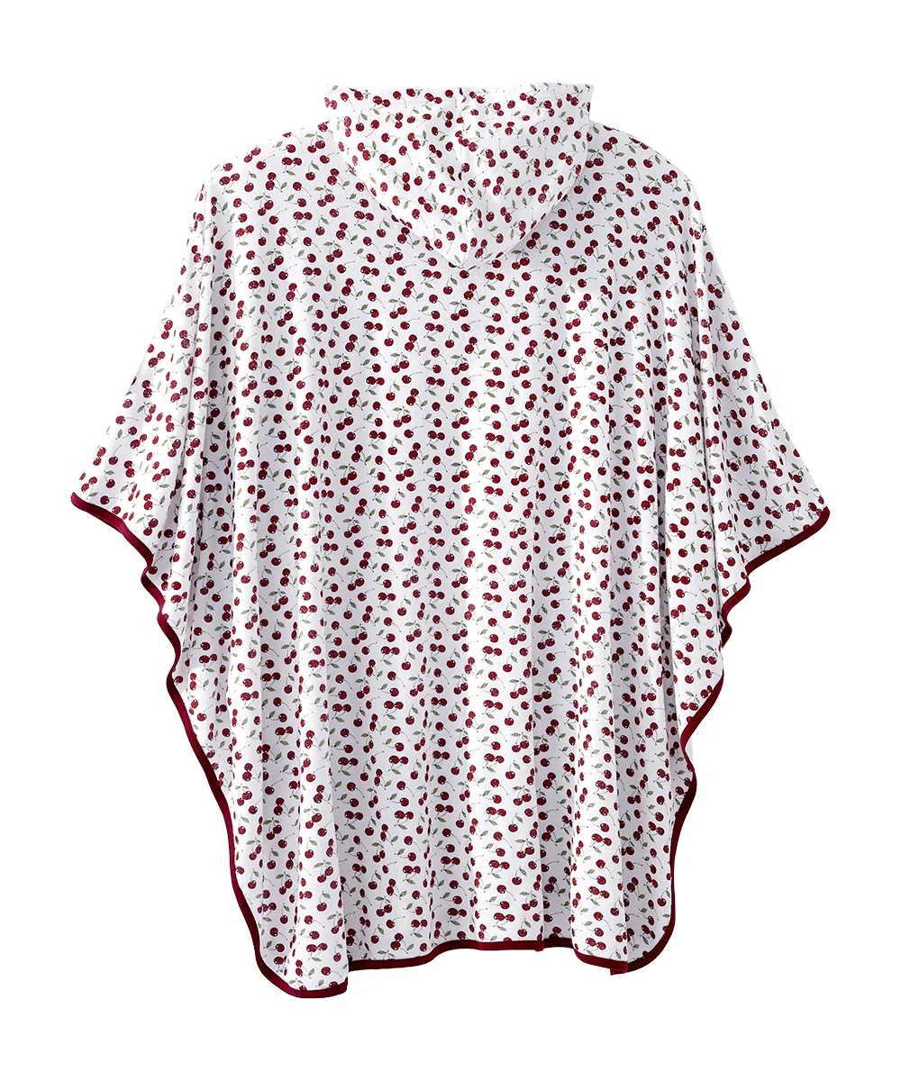 Terry Shower Cape Cherry1.webp