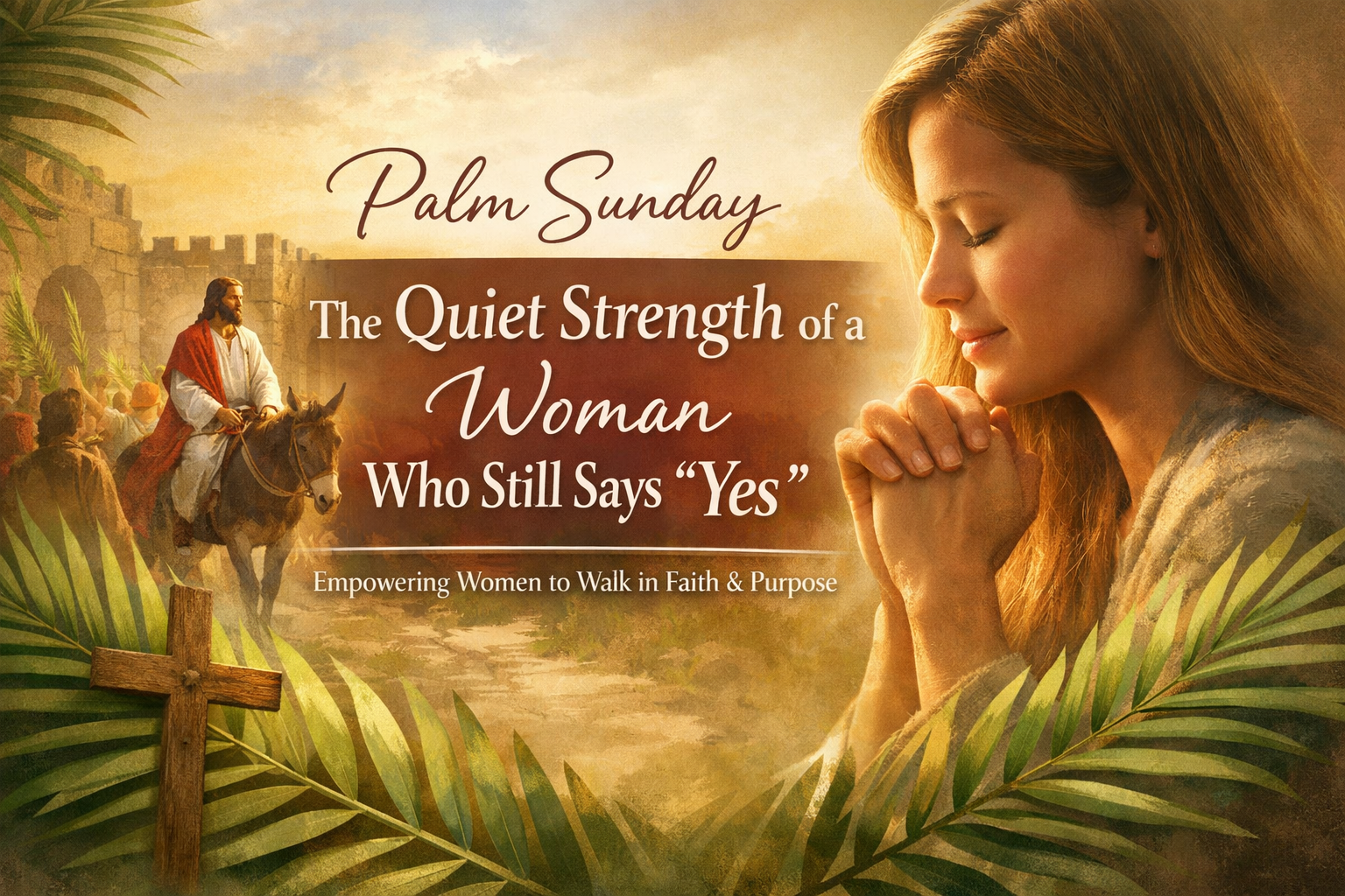 🌿 Palm Sunday: The Quiet Strength of a Woman Who Still Says “Yes”