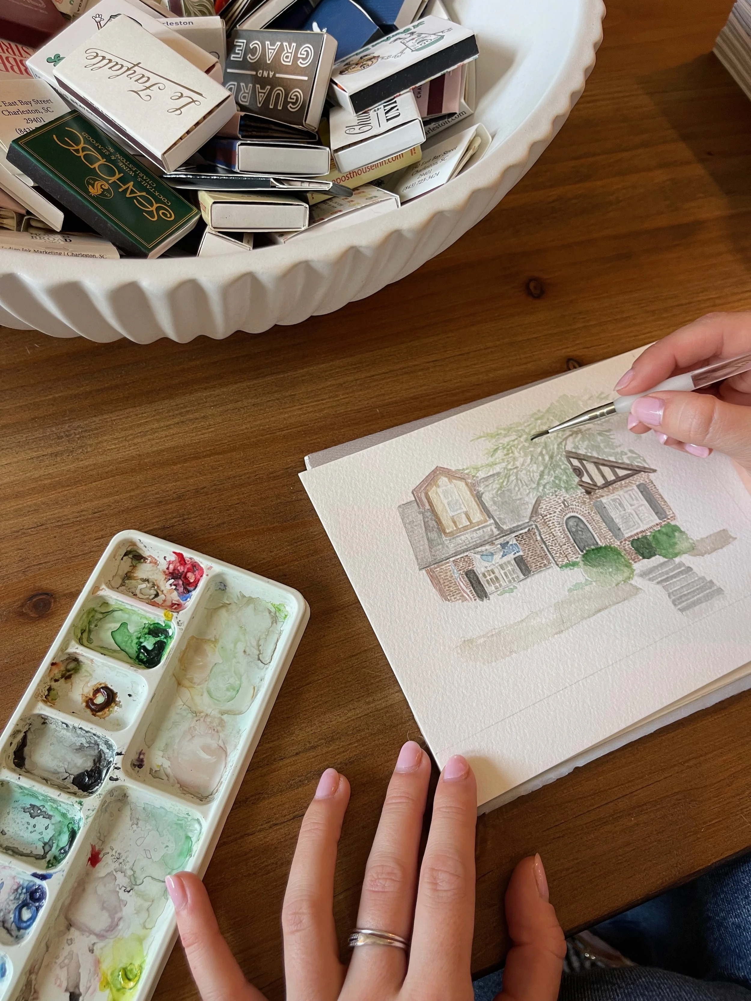 5x7 watercolor painting