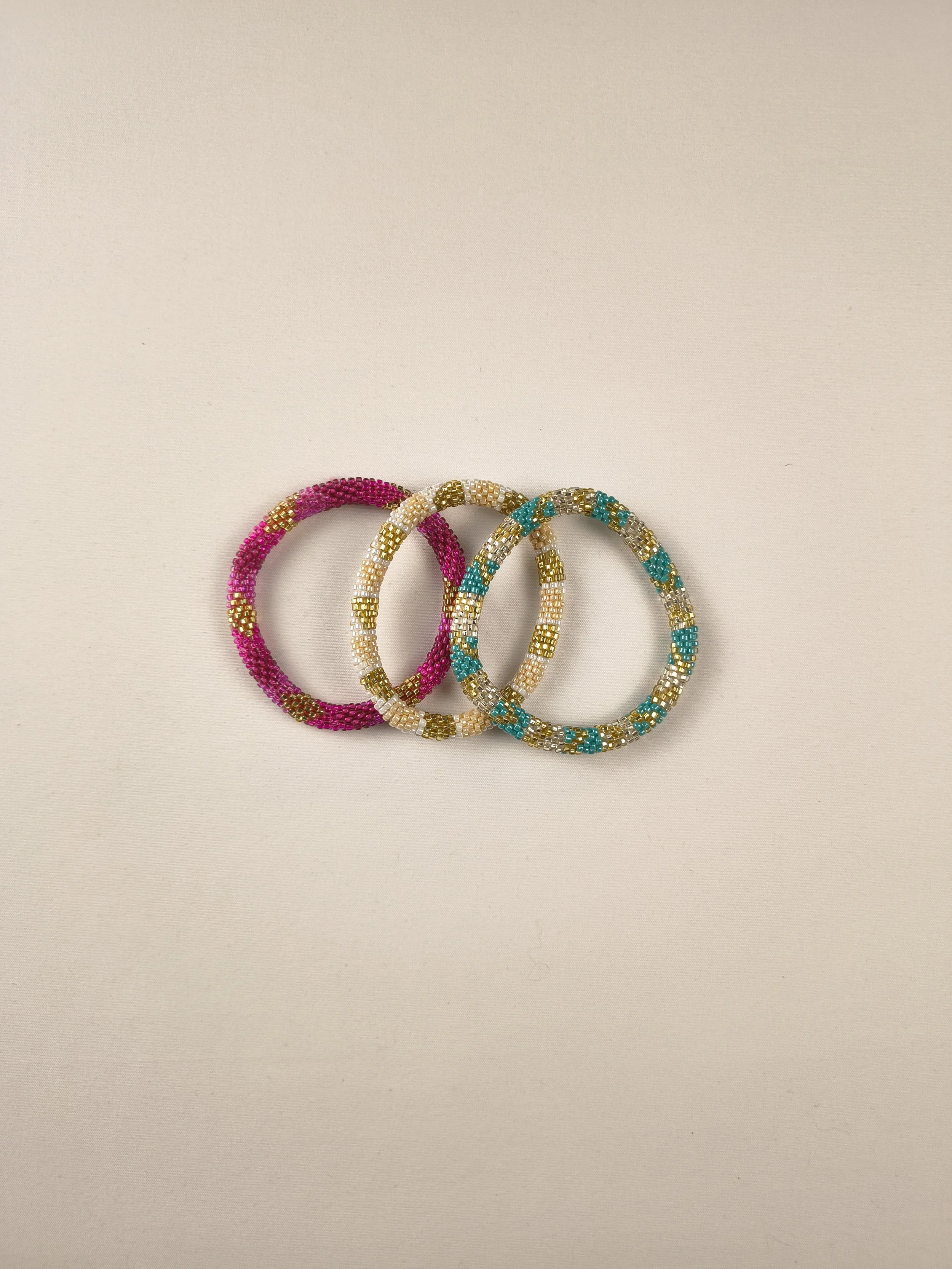 ColorSplash Trio Beaded Bracelets