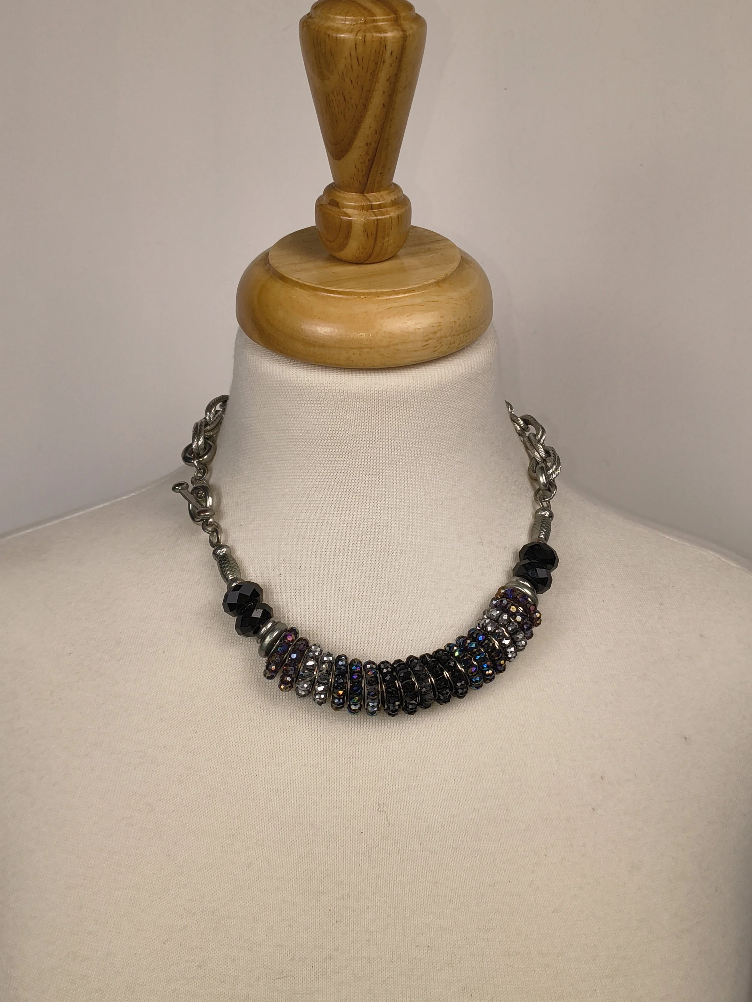 Dichotomy Charm Silver Necklace