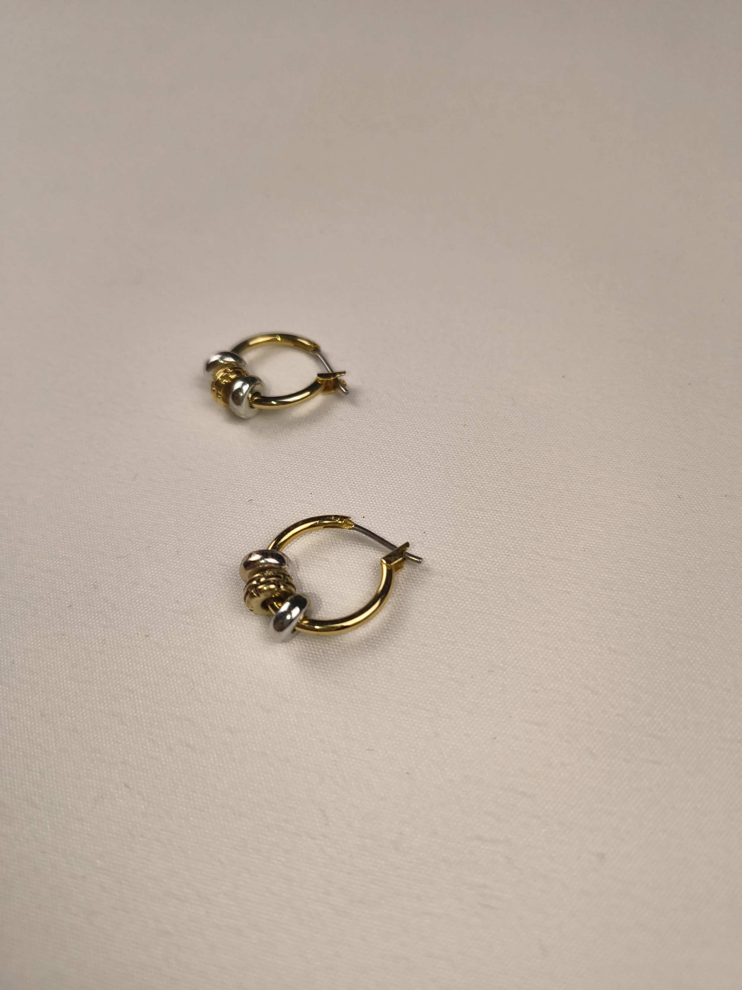 Mixed Metal Elegance Hoops