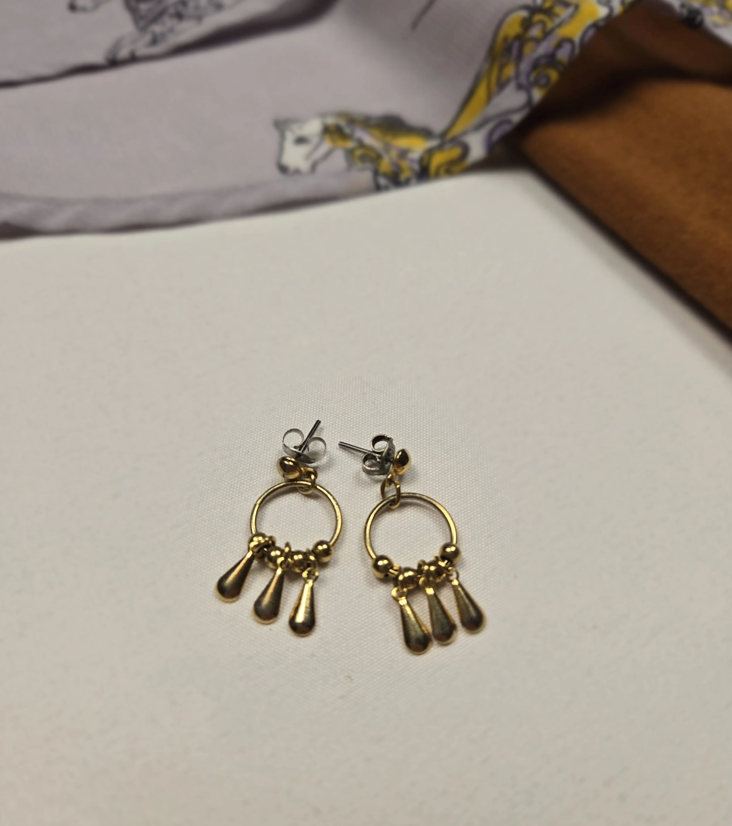 Whimsical Wisp Petite Gold Earrings