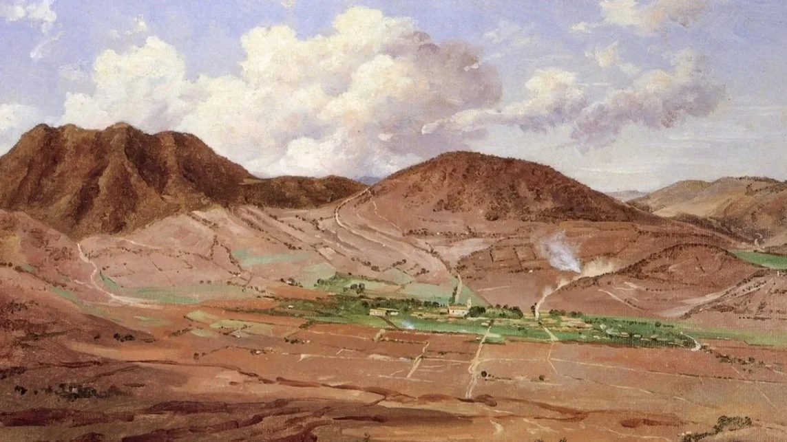 José María Velasco (1840-1912). Temascalcingo, 1909. Óleo sobre tela. Obra en dominio público. Imagen digital vía WikiArt.