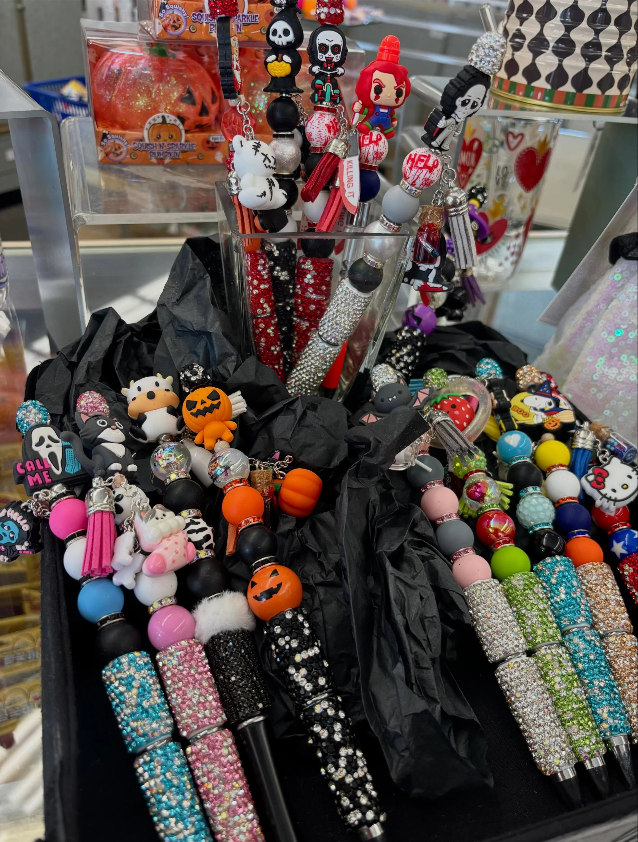 Little luxuries for your purse, desk, or nurse&rsquo;s station. Handcrafted by local maker @pretty_craftz_by.yaddi , exclusively at Smith&rsquo;s. Perfect gifts, if you can bear to give them away.

#NapaValley #bling #sthelena #supportlocalmakers