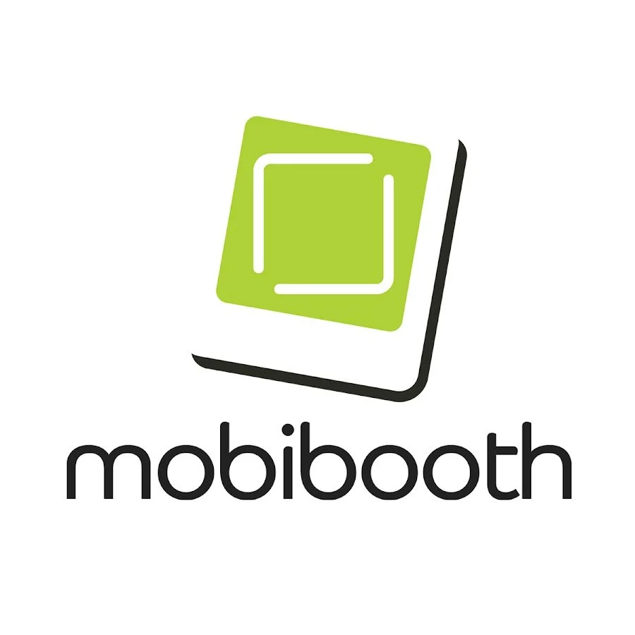 Logo for Mobiboomh featuring a stylized green and white icon with rounded squares and a black outline, and the company name in lowercase black letters.
