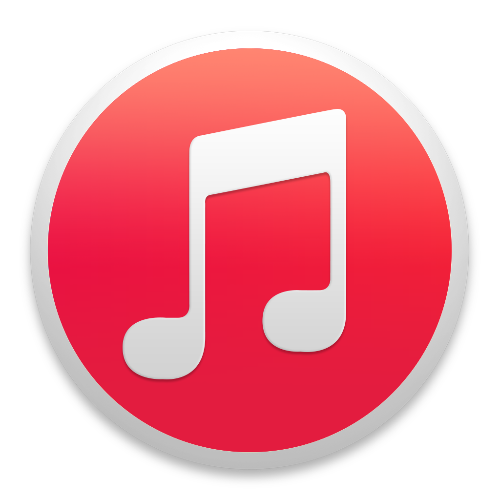 Icon of a music note inside a red circular background with a gray border.