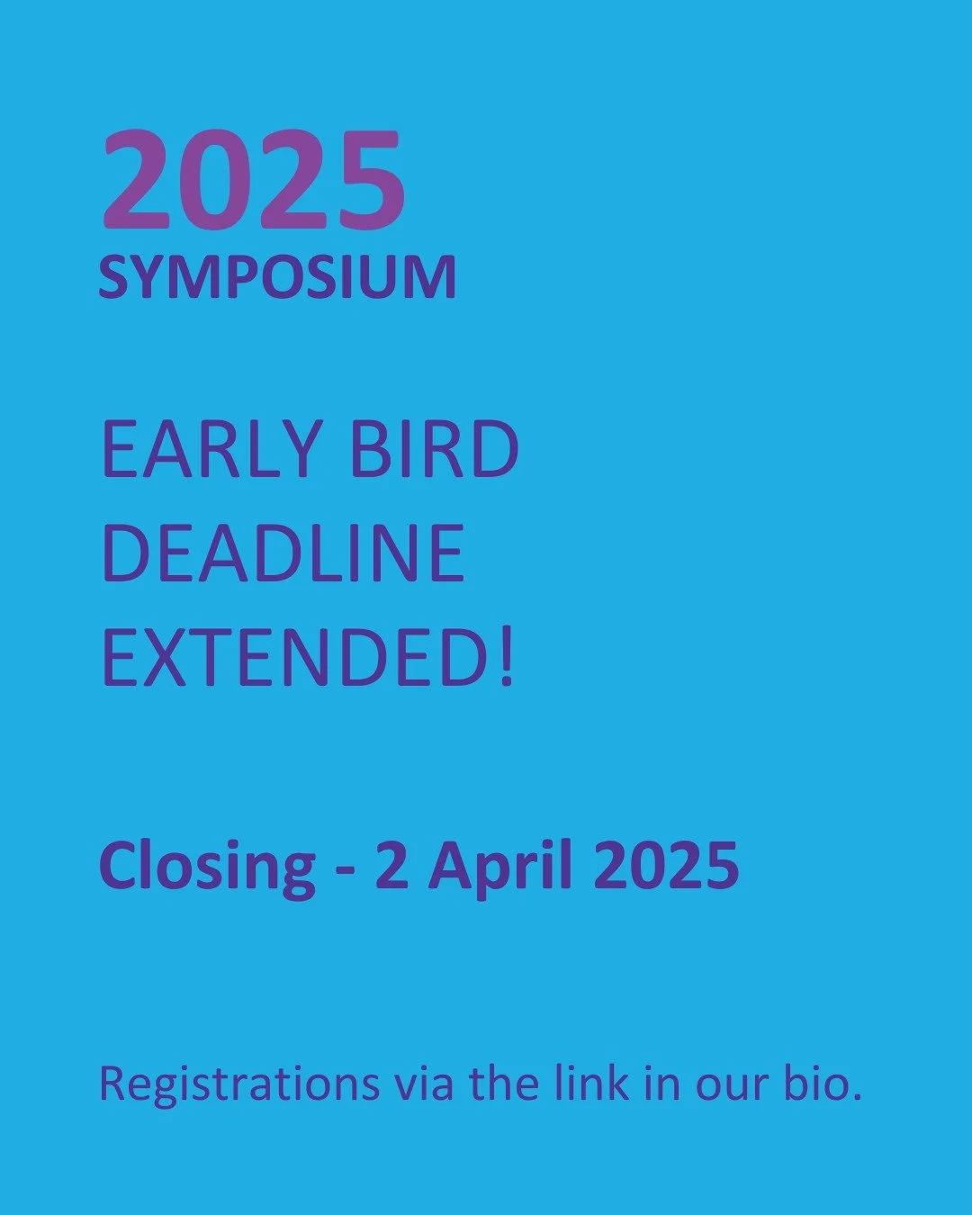 Have you heard? The deadline to early bird registration for the 2025 ALA Symposium has been extended to 2 April.
Take advantage of discounted registration rates by following the link in our bio.
#2025ALASymposium