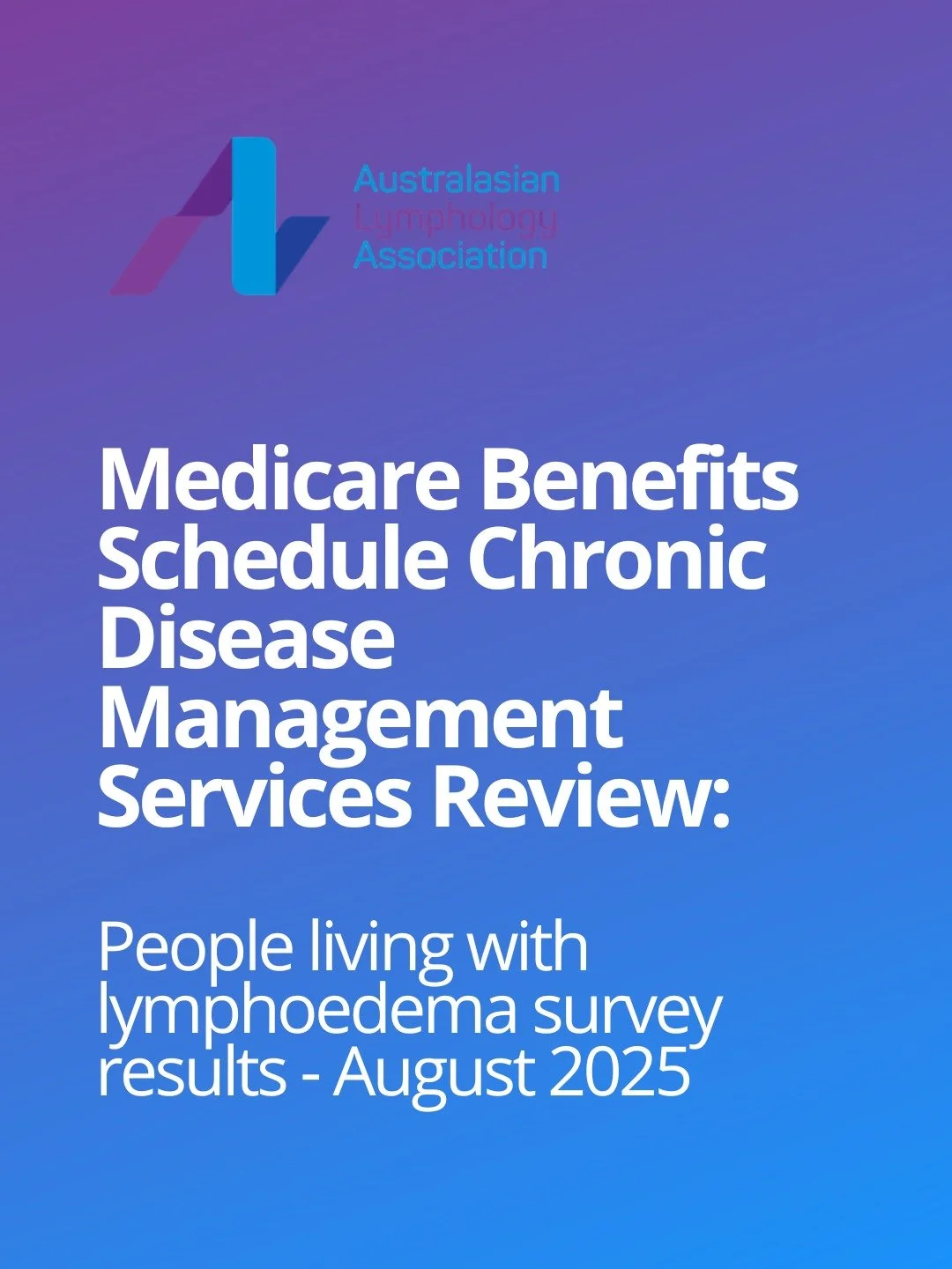 MBS Chronic Disease Management Services Review - Survey Snapshot: People living with lymphoedema 

As part of the Medicare Benefits Schedule Chronic Disease Management Services Review, earlier this year the ALA surveyed people living with lymphoedema