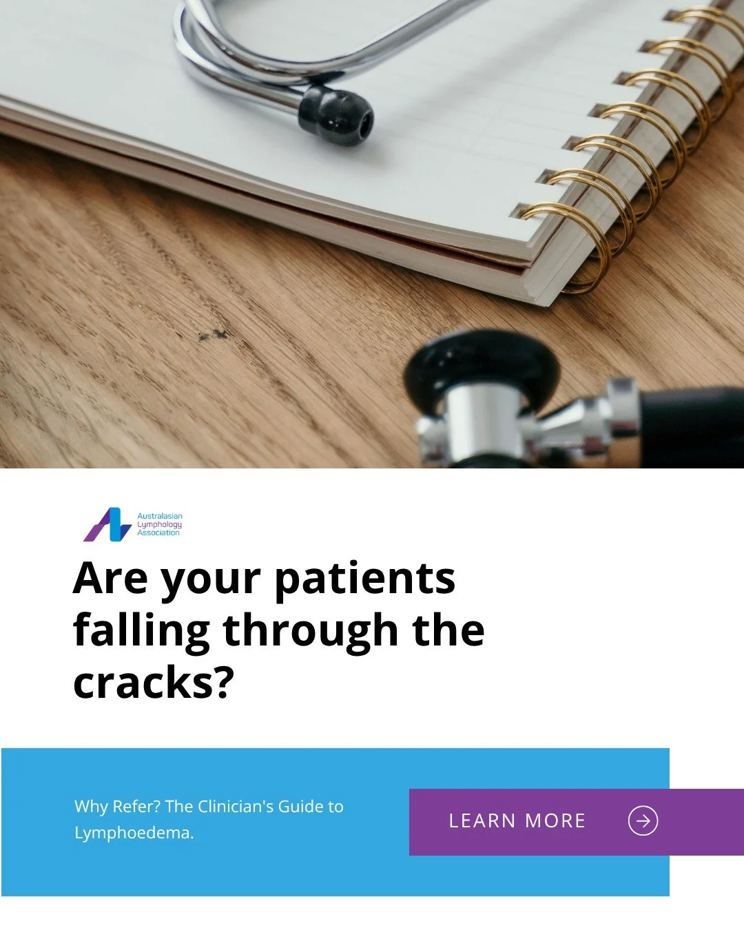 Are your patients falling through the cracks? 

Lymphoedema affects an estimated 300,000+ Australians, yet awareness among referrers remains critically low. 

It's chronic, it's progressive, and for many patients, the difference between early and lat