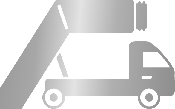 A black and white illustration of a corridor with a door at the end and a person standing near it.