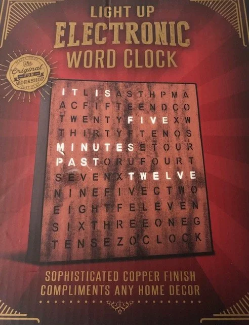 Light Up Electronic Word Clock
