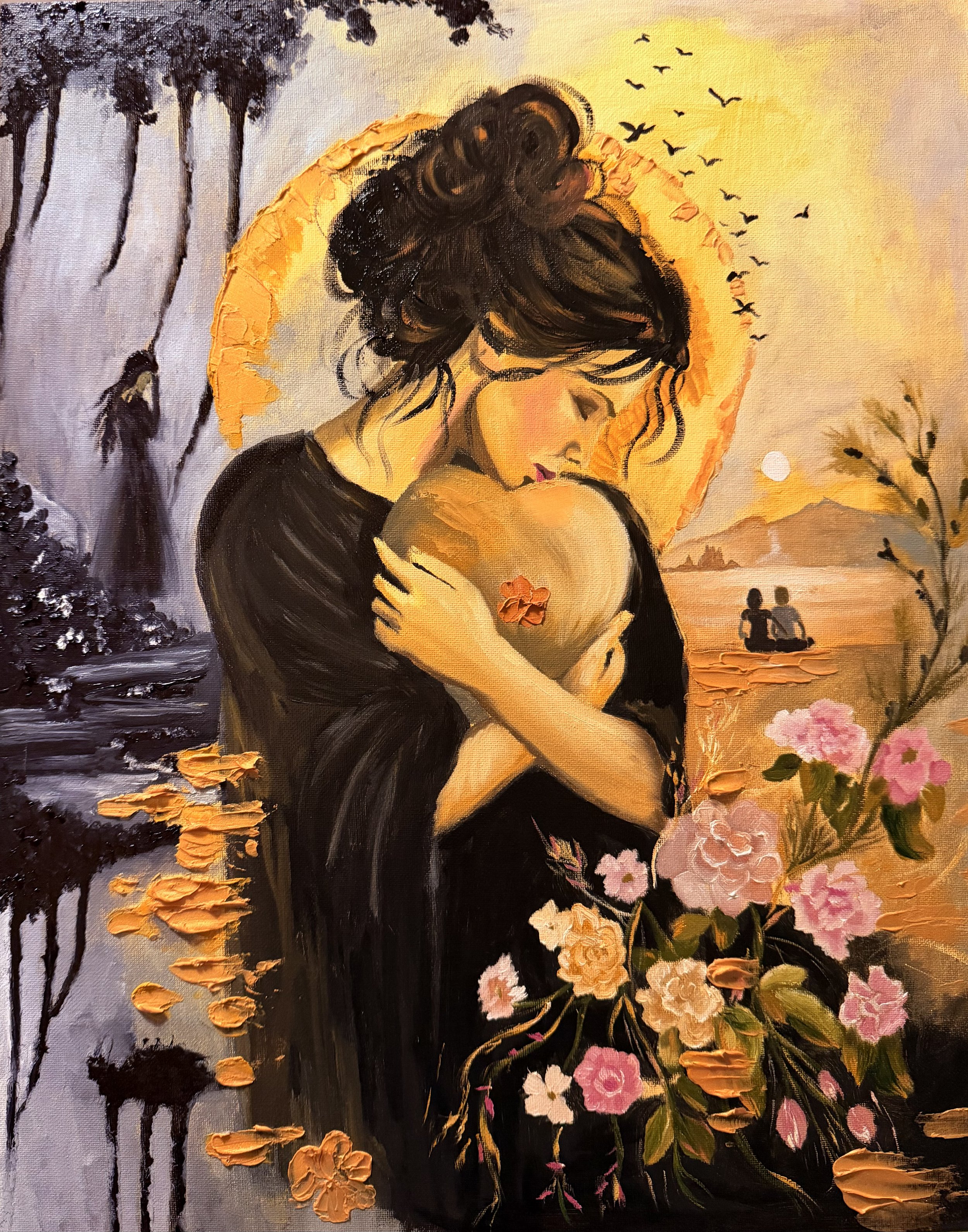 "What She Carries" - SOLD - available as a print below