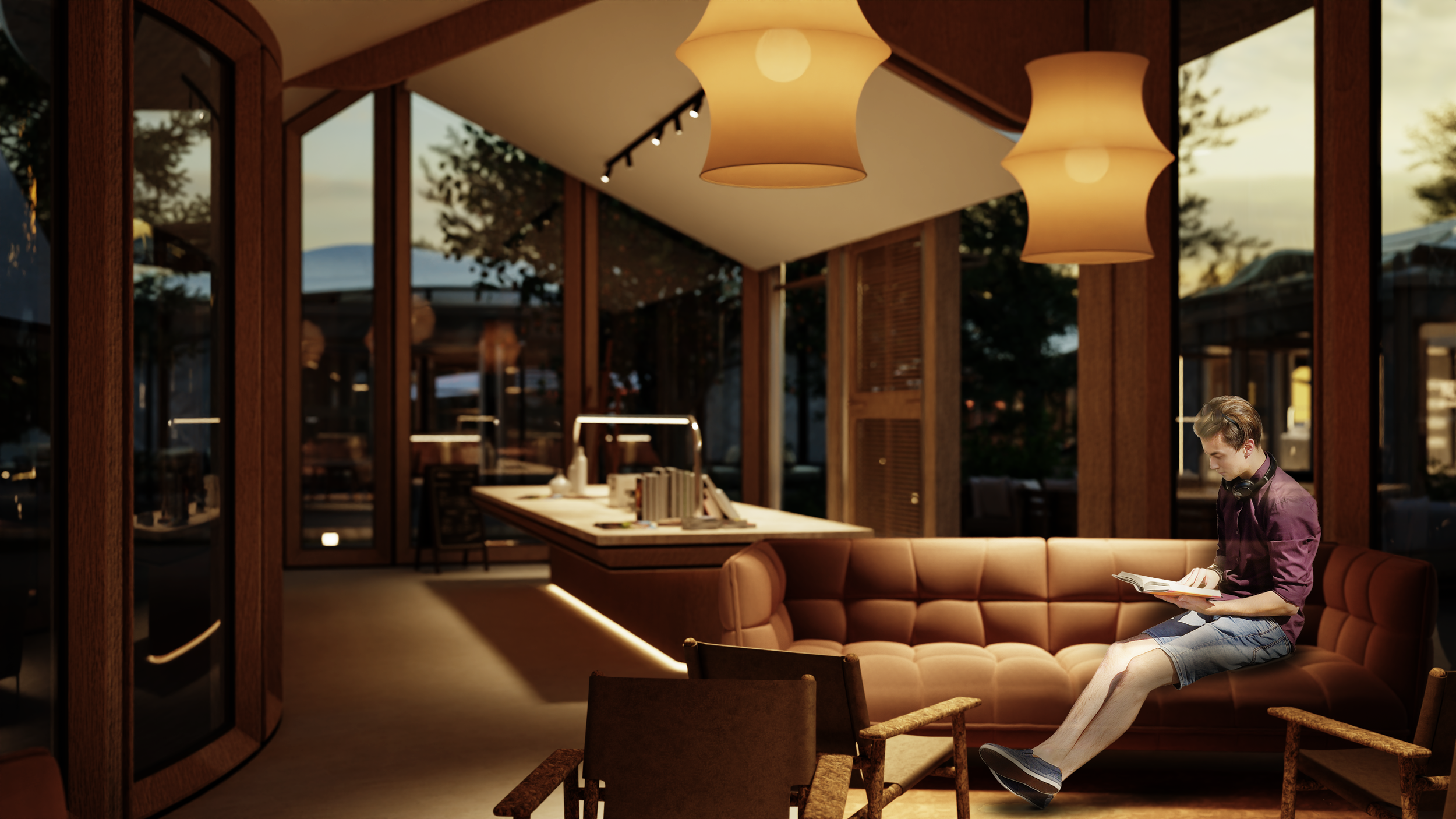 The Library in the Living Room provides a sanctuary for people to read, be inspired, and reconnect.