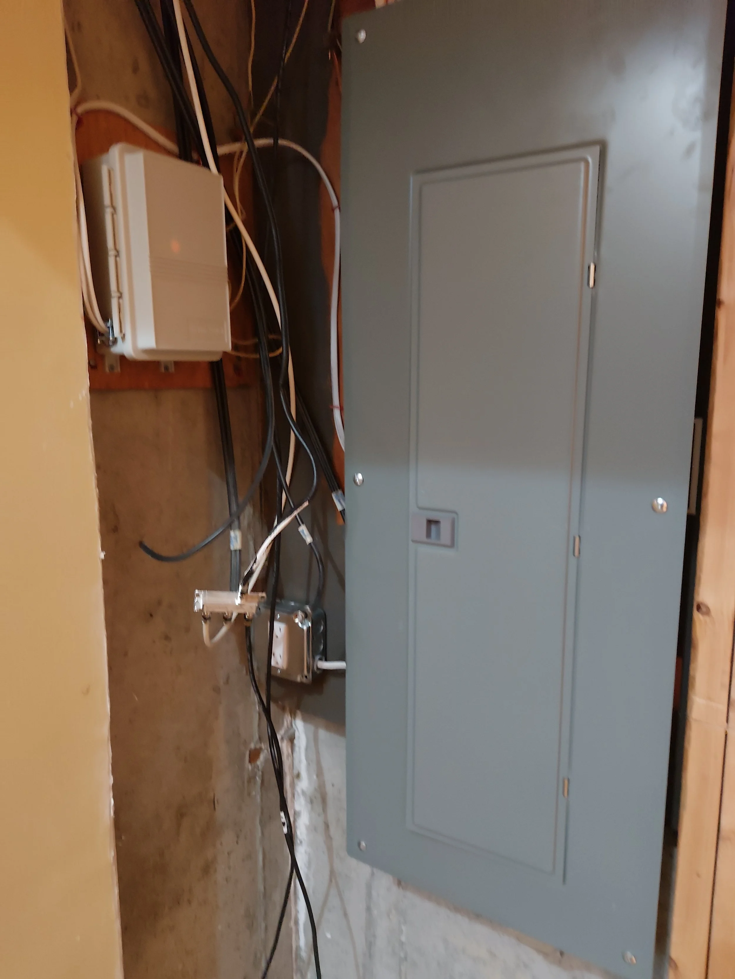 New electrical panel installation during a Quincy residential service upgrade on September 10, 2026.