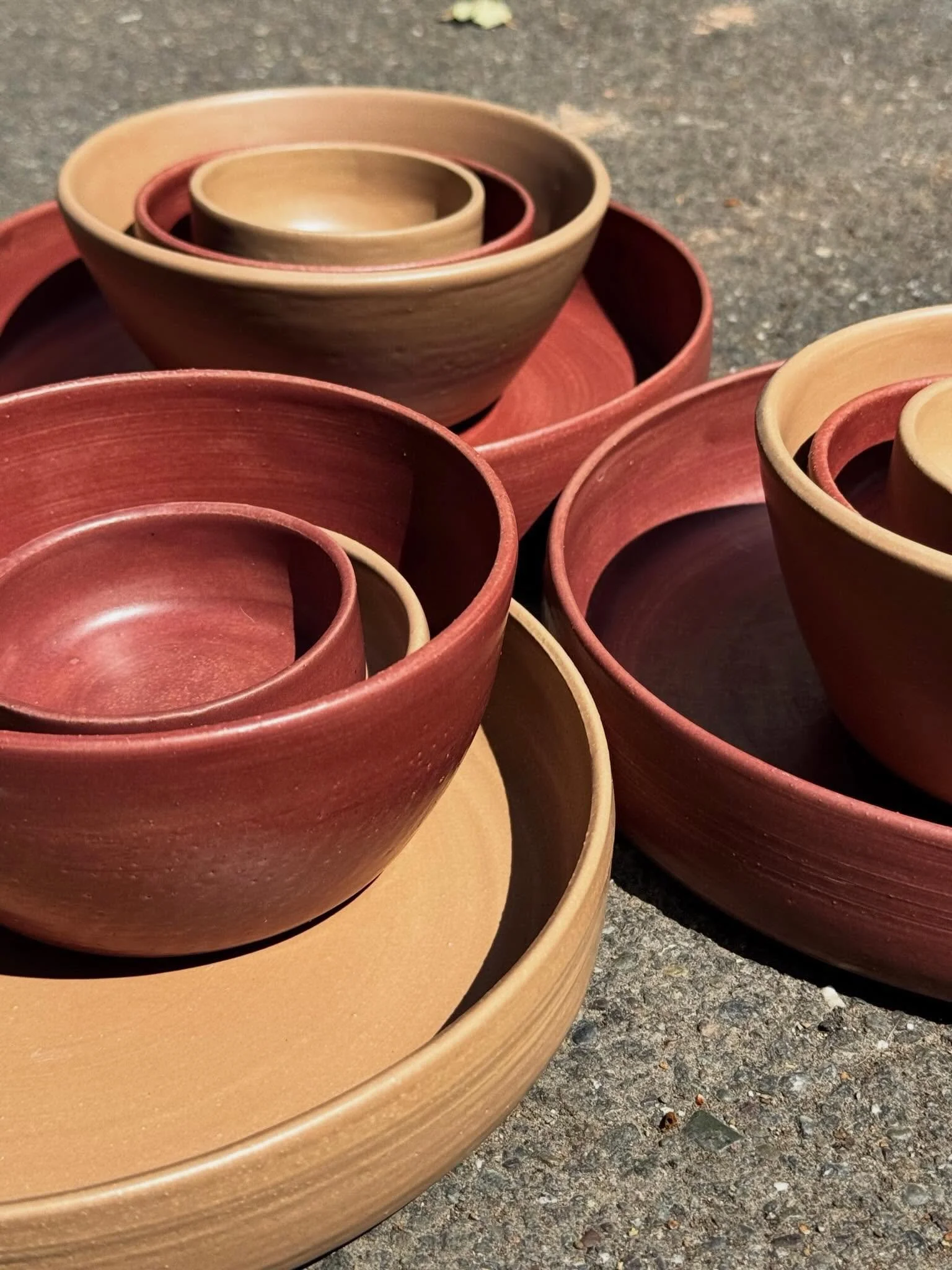 Sun baked bowl set 

#olivetceramics #ceramicbowls #sun