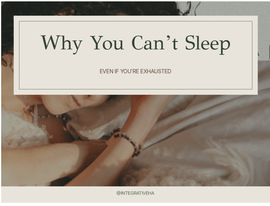 Why You Can’t Sleep Even When You’re Exhausted