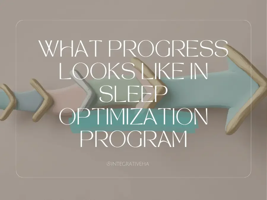 Progress in Integrative Healthcare Alliance's sleep optimization program