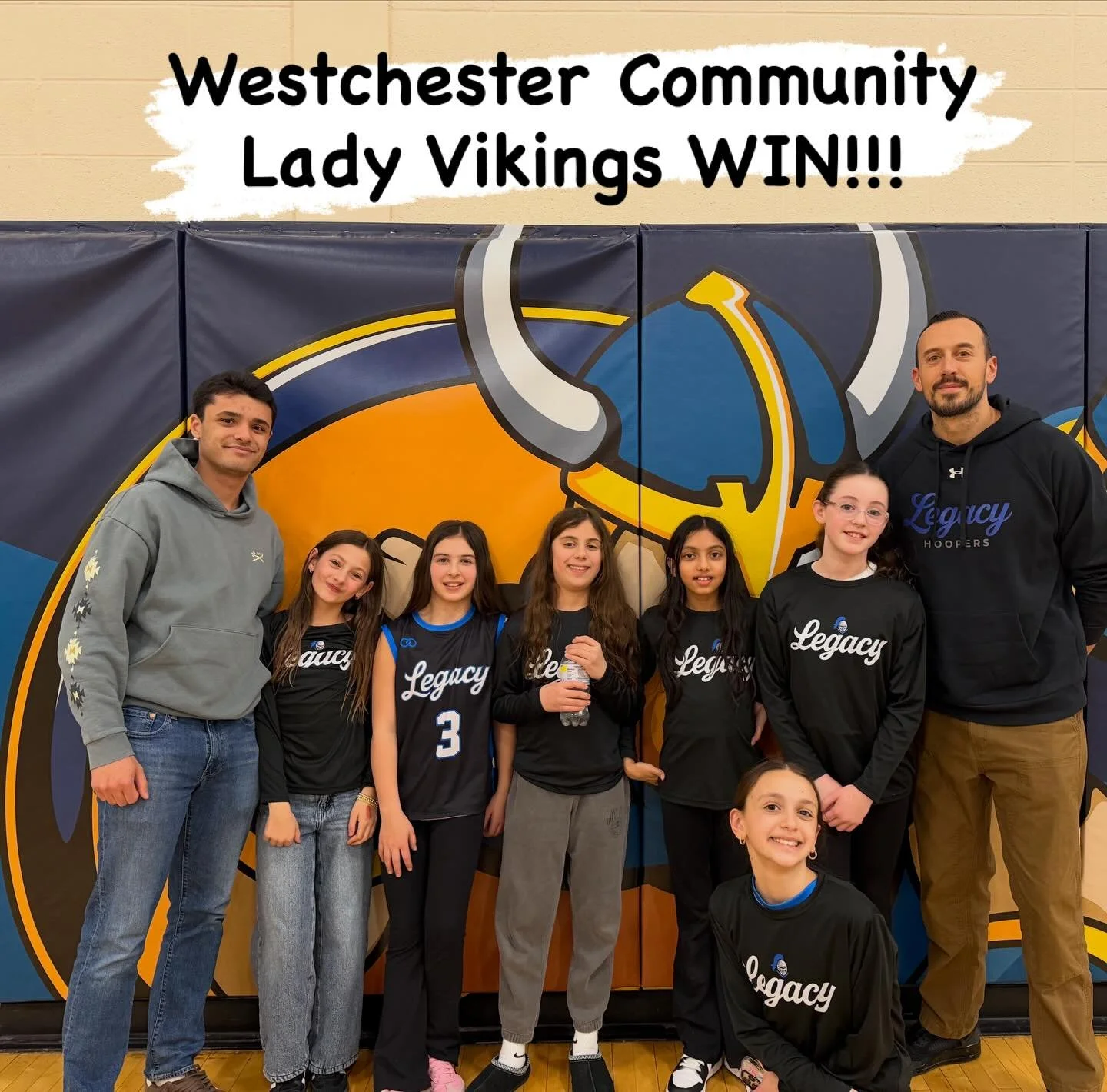 ⚫️ Awesome night last night for the 11U Legacy Hoopers girls squad🏀

🔵 The team had the opportunity to visit one of our future practice locations, while supporting the Westchester Community College Lady Vikings ⚔️

WCC set the tone early and showed