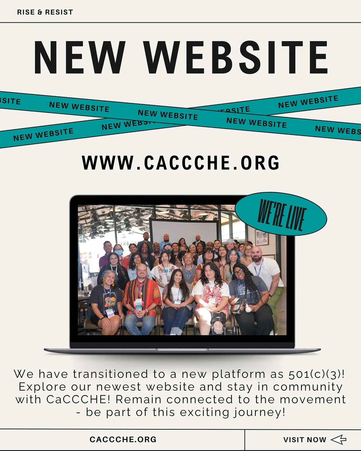 🌟CaCCCHE is now recognized as a 501(c)(3) and we&rsquo;re celebrating with a new website! 🌟

Explore our new online home where you can purchase your Early Bird membership at the Rise &amp; Resist rates from October 1 - November 17, 2025 🌅

Regular