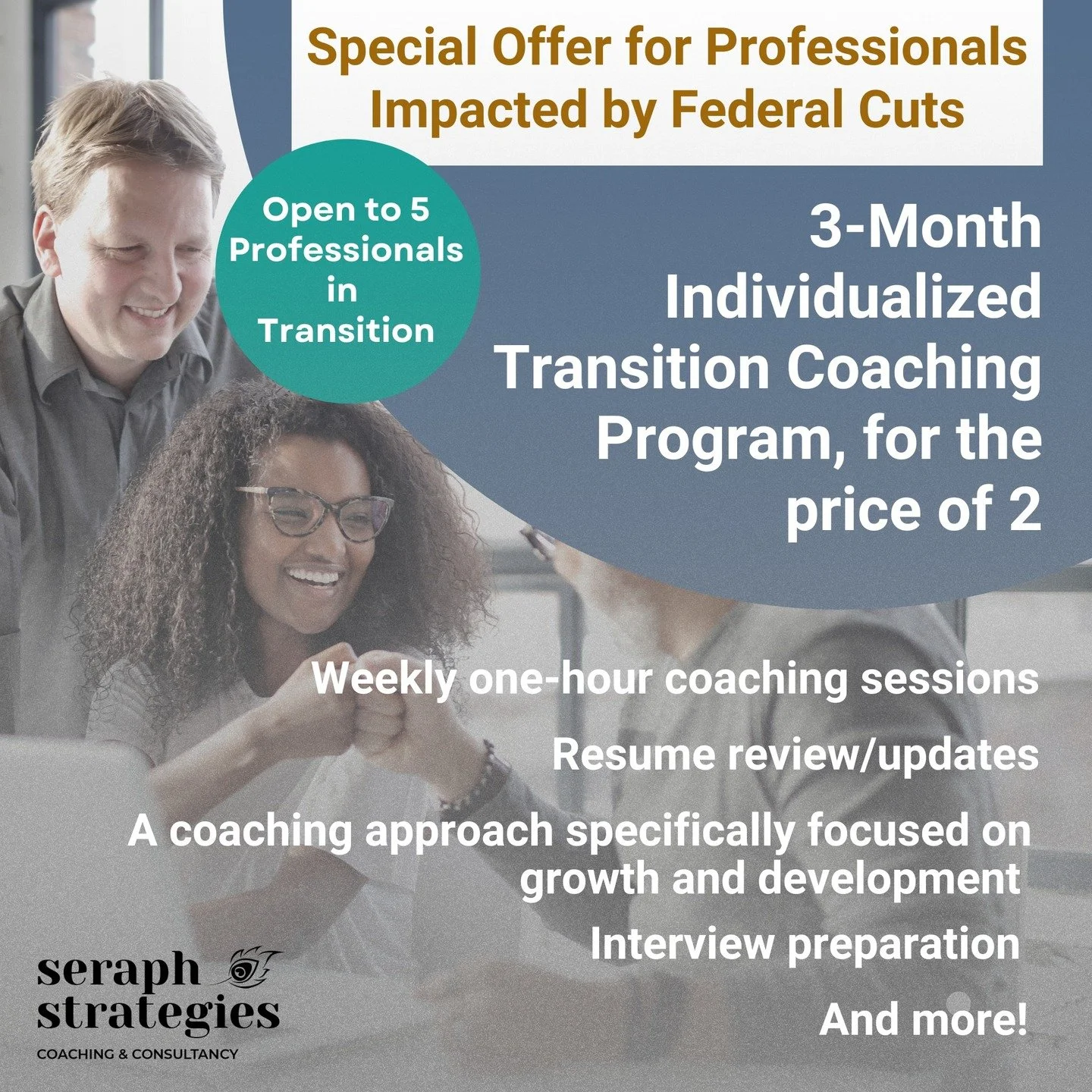 ❗Attention: Those Affected by Federal Funding Cuts ❗ 
If you or someone you know is facing job loss due to recent federal budget cuts, I understand this is a challenging time. Whether you worked in government or at a non-profit that lost funding, na