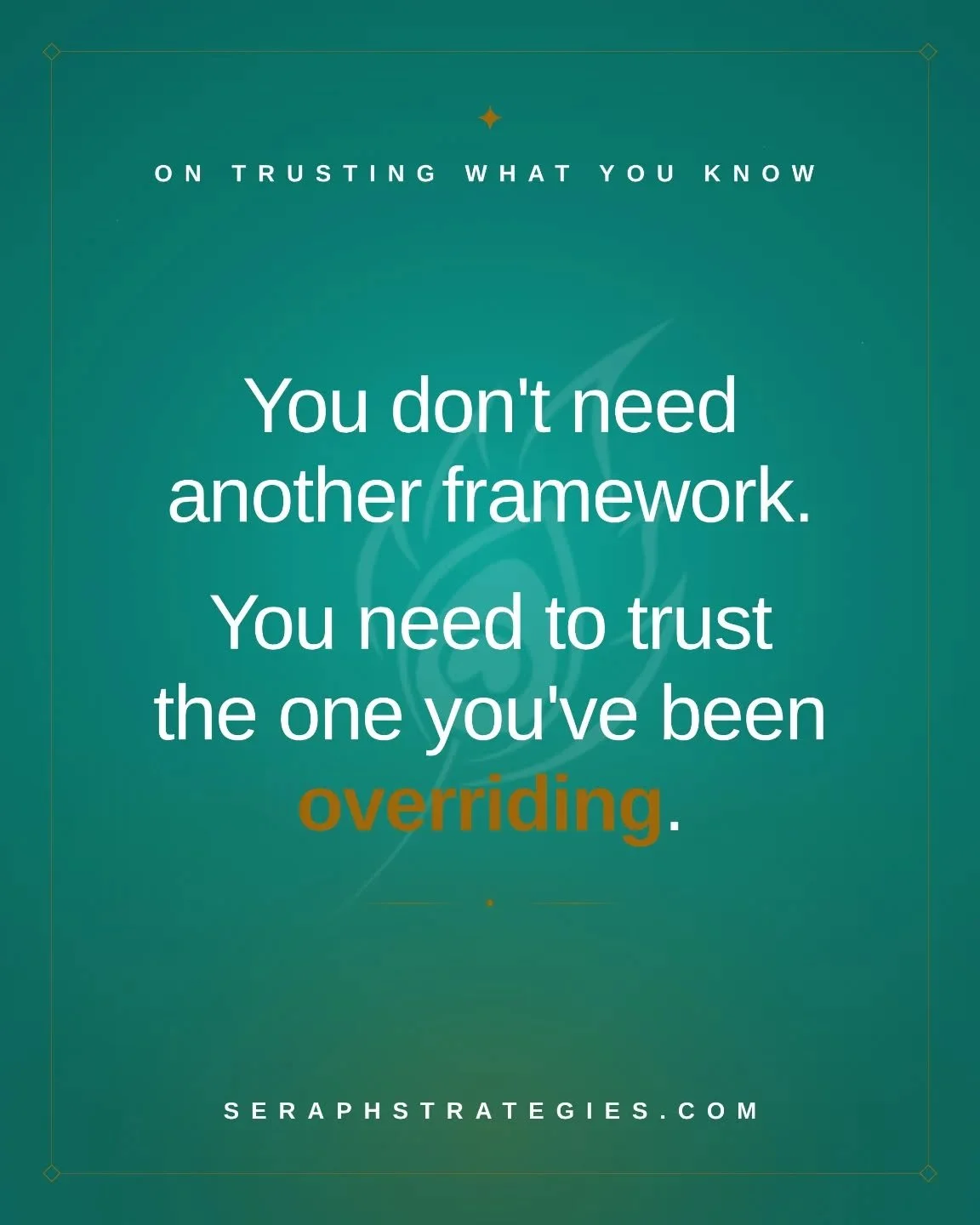By the time you can explain it, you usually already knew.

It shows up first as a tightness in your chest before a meeting. A resistance you can't quite name. A quiet voice that's been saying the same thing for months in a tone you've learned not to 