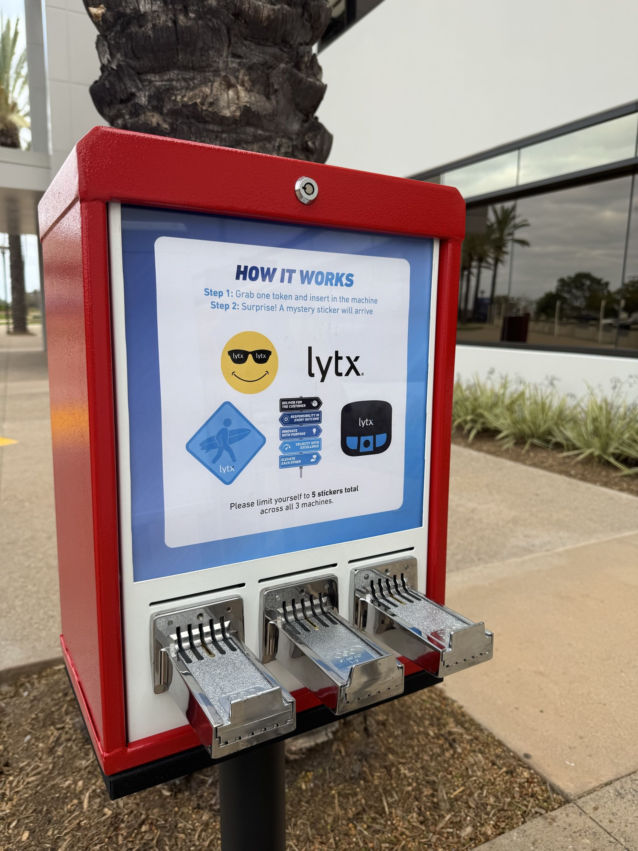 Lytx-Sticker Vending Machine brand activation