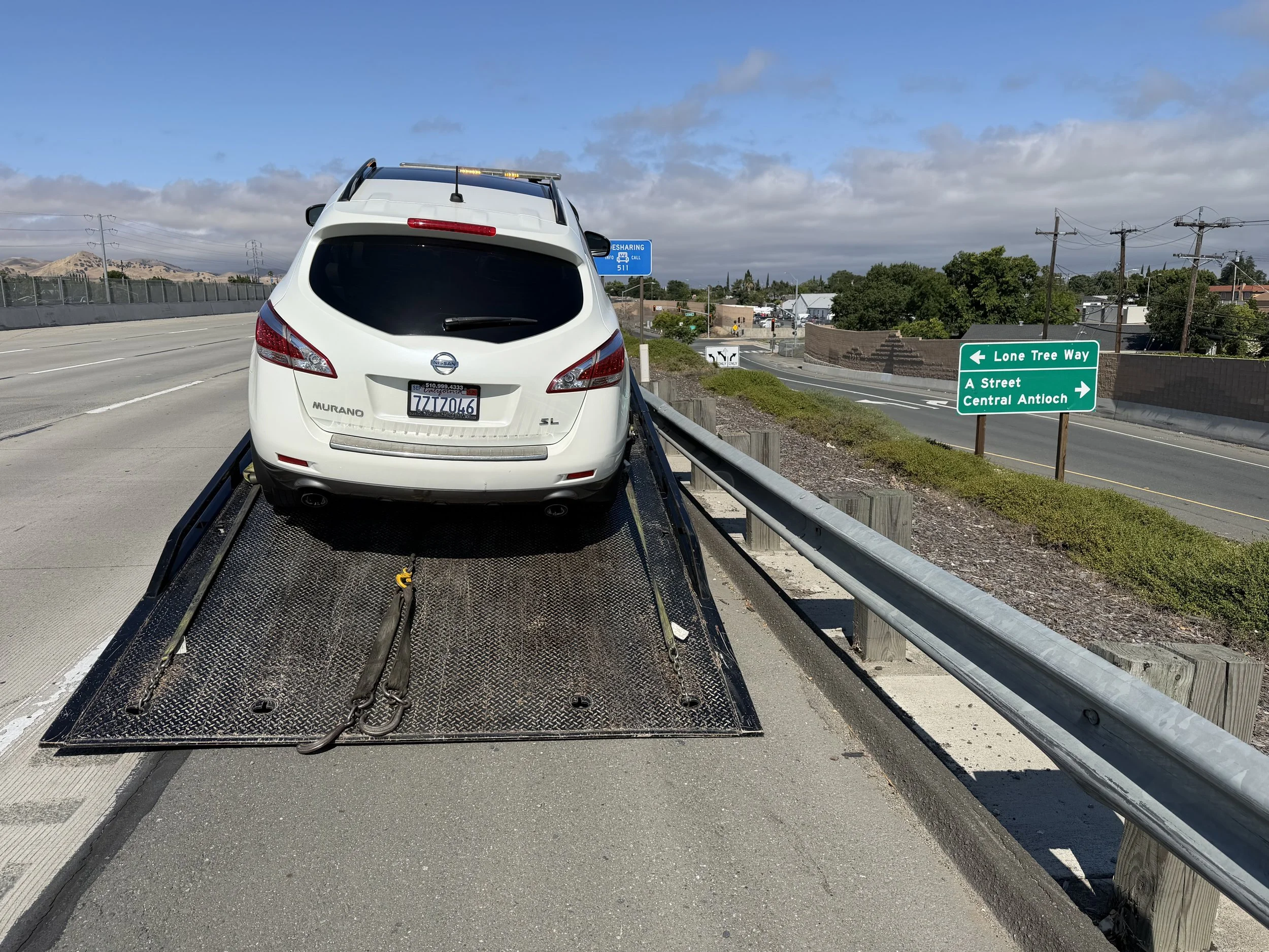 Emergency Freeway Tow A Street Antioch CA