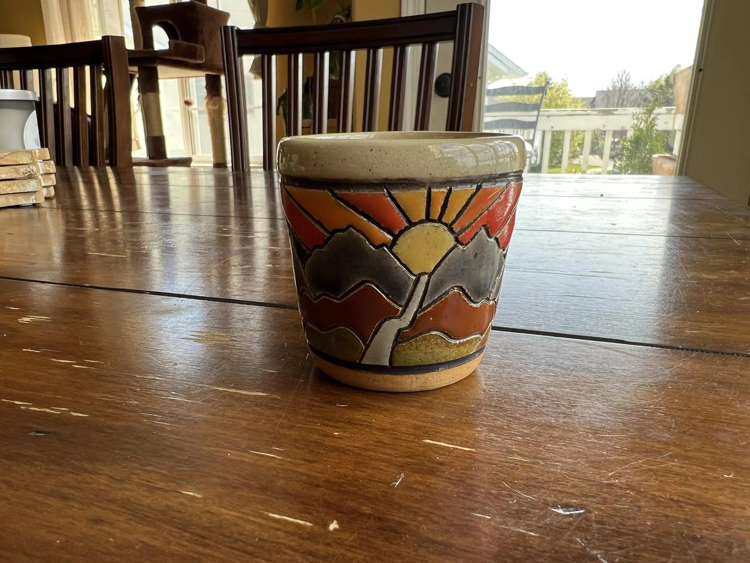 Sunset on the Mountains Mini Cup