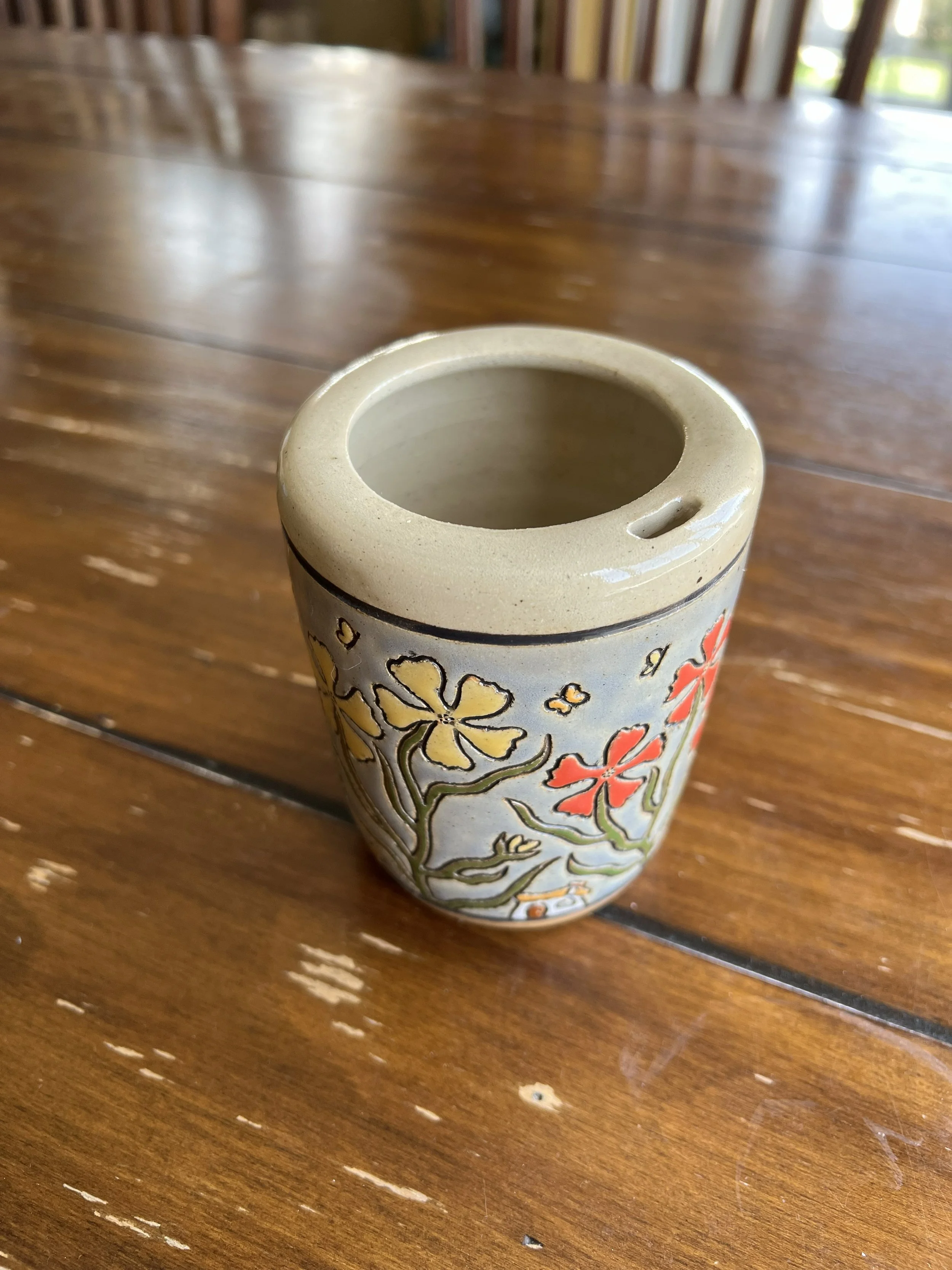 Groovy Florals Fairy House Travel Mug