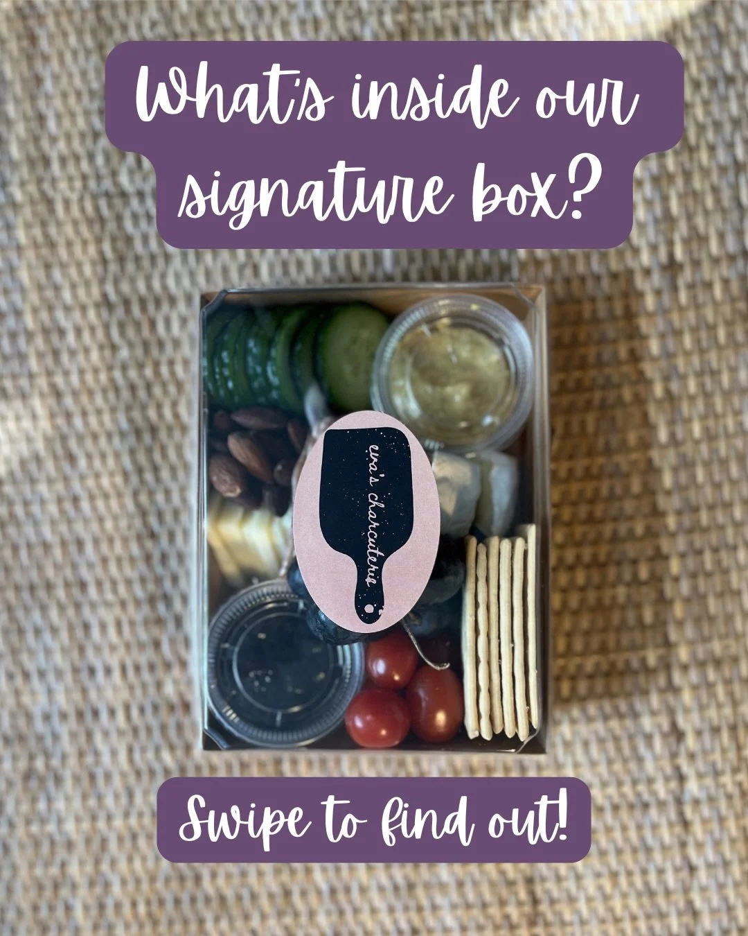 What&rsquo;s inside our signature charcuterie box? 👀 

Each box includes a balance of creamy cheeses, savory meats, fresh fruits, crunchy crackers, and sweet touches to complete the experience. 

Perfect for picnics, date nights, and small gathering