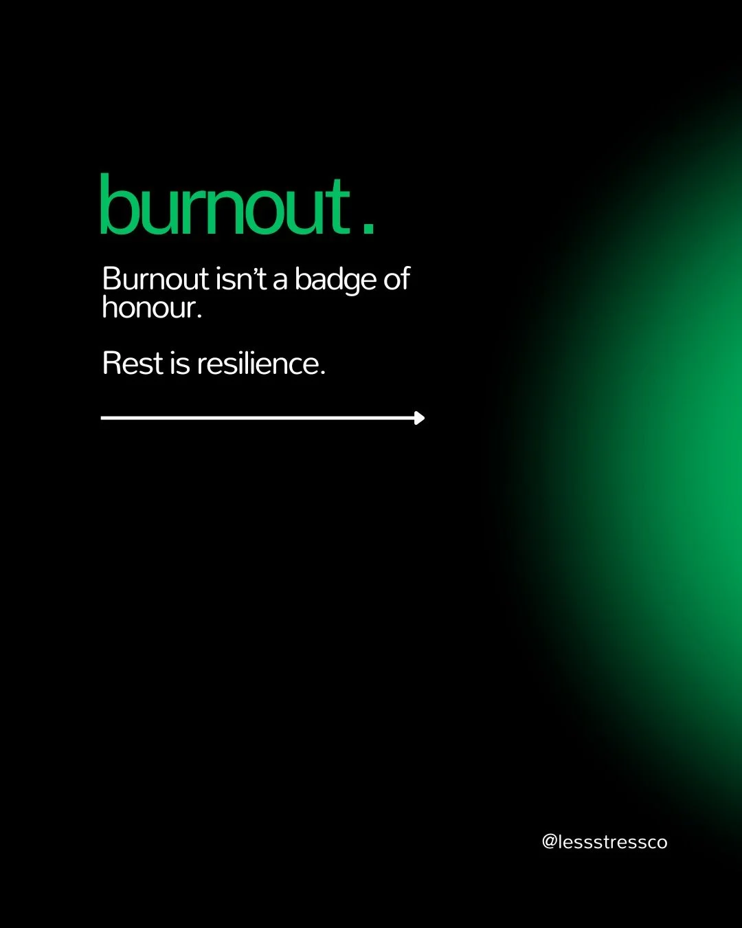 Burnout has been glorified for too long.

But constantly pushing without pause weakens your system over time.

True resilience isn&rsquo;t about never stopping &mdash; it&rsquo;s about knowing how to recover so you can keep going.

Breathwork, sleep,