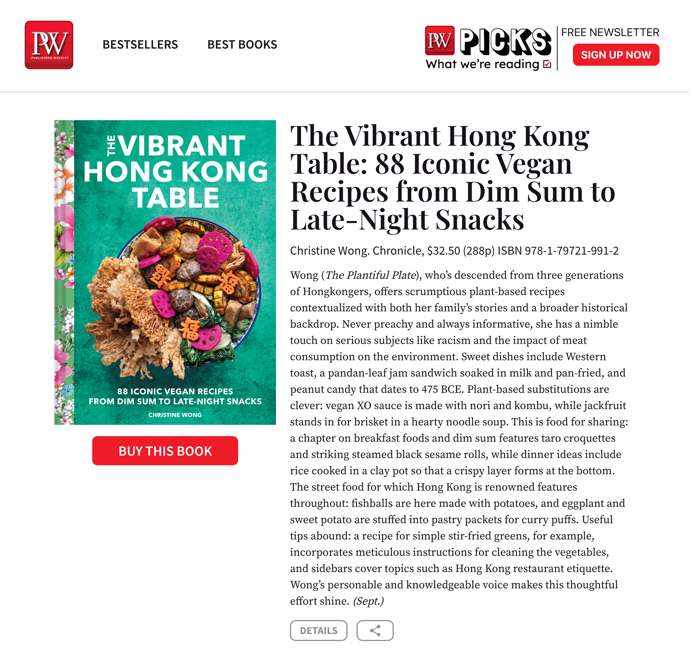 Publishers Weekly Review
(Sept 2024)