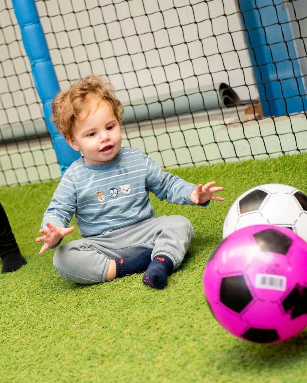 Children enjoying the play gym at Diddy Middys