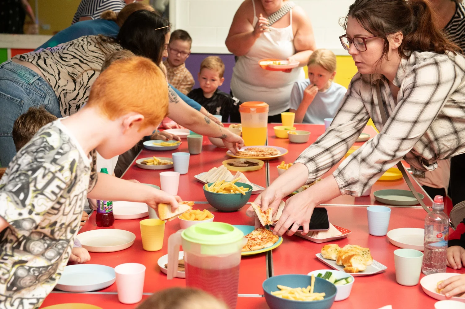 Party food at a Diddy Middys birthday party