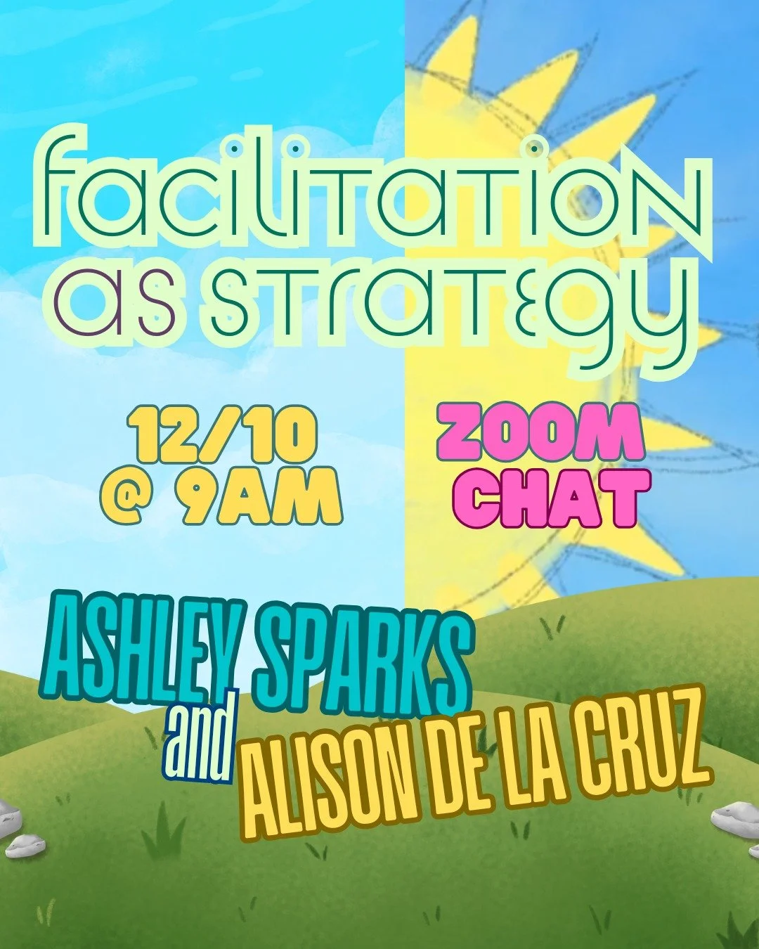 Join Alison De La Cruz (Great Leap) and Ashley Sparks (Mark-n-Sparks) for an informal conversation about the relationship between facilitation and strategy.

Whether you are new to facilitation or exploring facilitative leadership, this is an opportu