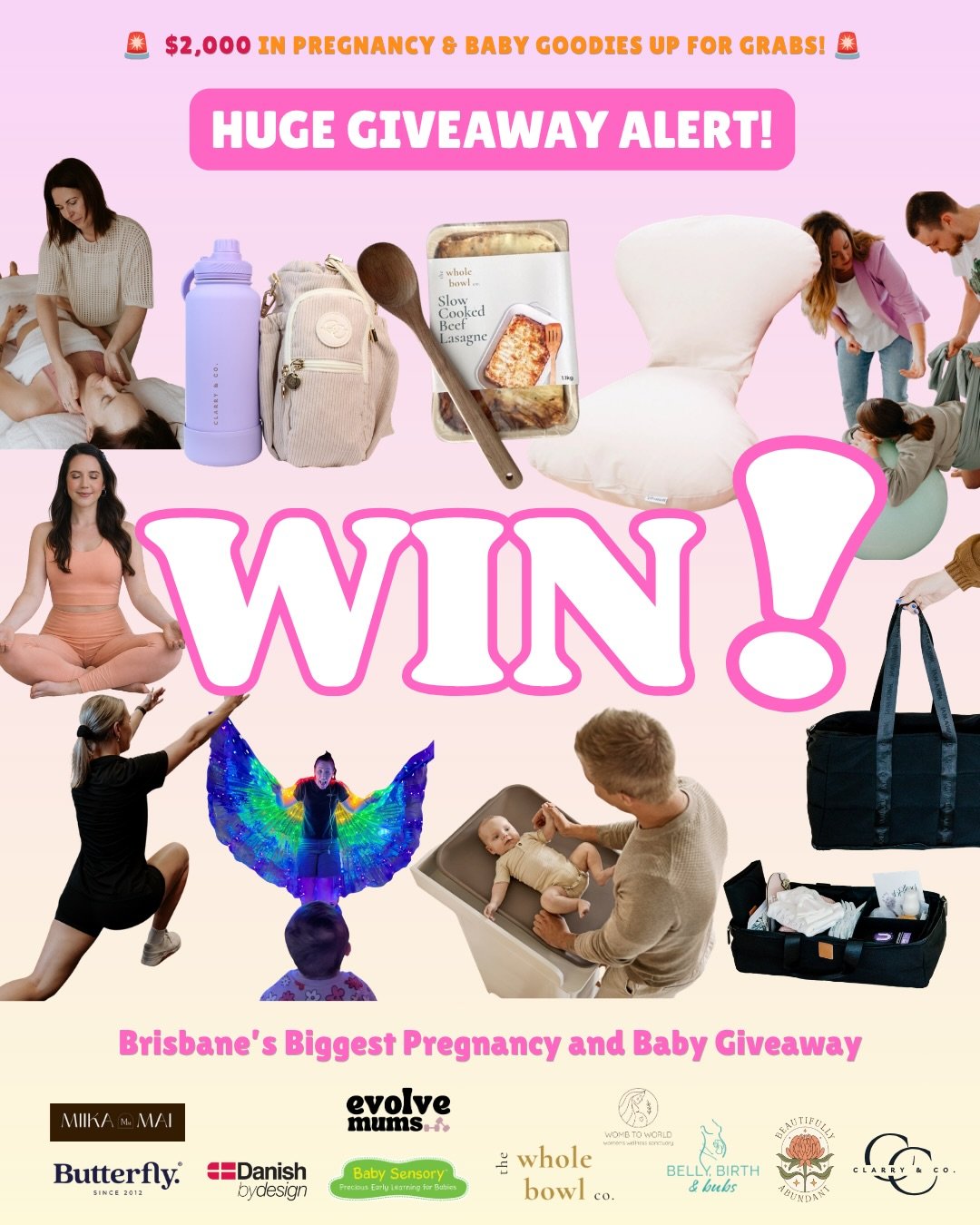 BRISBANE MAMAS!
WE ARE GIVING AWAY THE ULTIMATE PRIZE PACK AND IT IS WORTH $2k

We have teamed up with 10 of the most incredible businesses to bring you a giveaway that is truly unlike anything we have done before. Every single prize has been chosen 