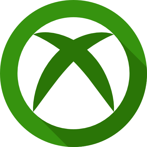 Xbox logo in green and white with a circular background.