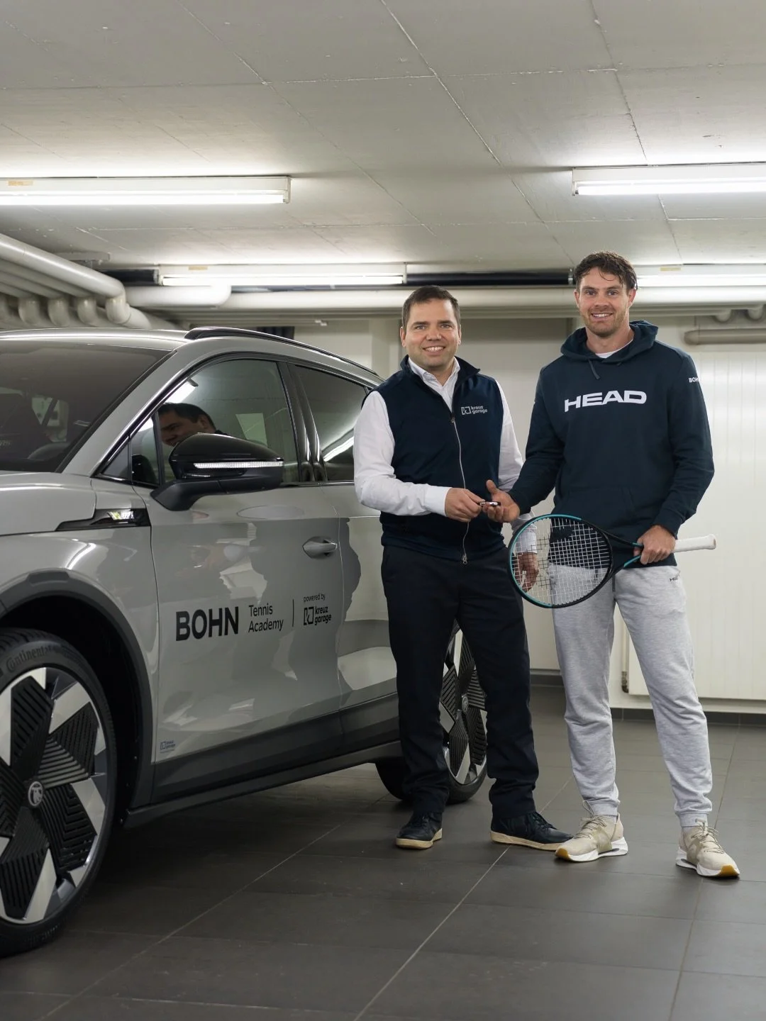 Electric drive, zero emissions. Mit dem neuen &Scaron;koda Elroq RS am Start! Danke an die @kreuz_garage f&uuml;r die Unterst&uuml;tzung &ndash; starke Partnerschaft on &amp; off court. ⚡️🚗