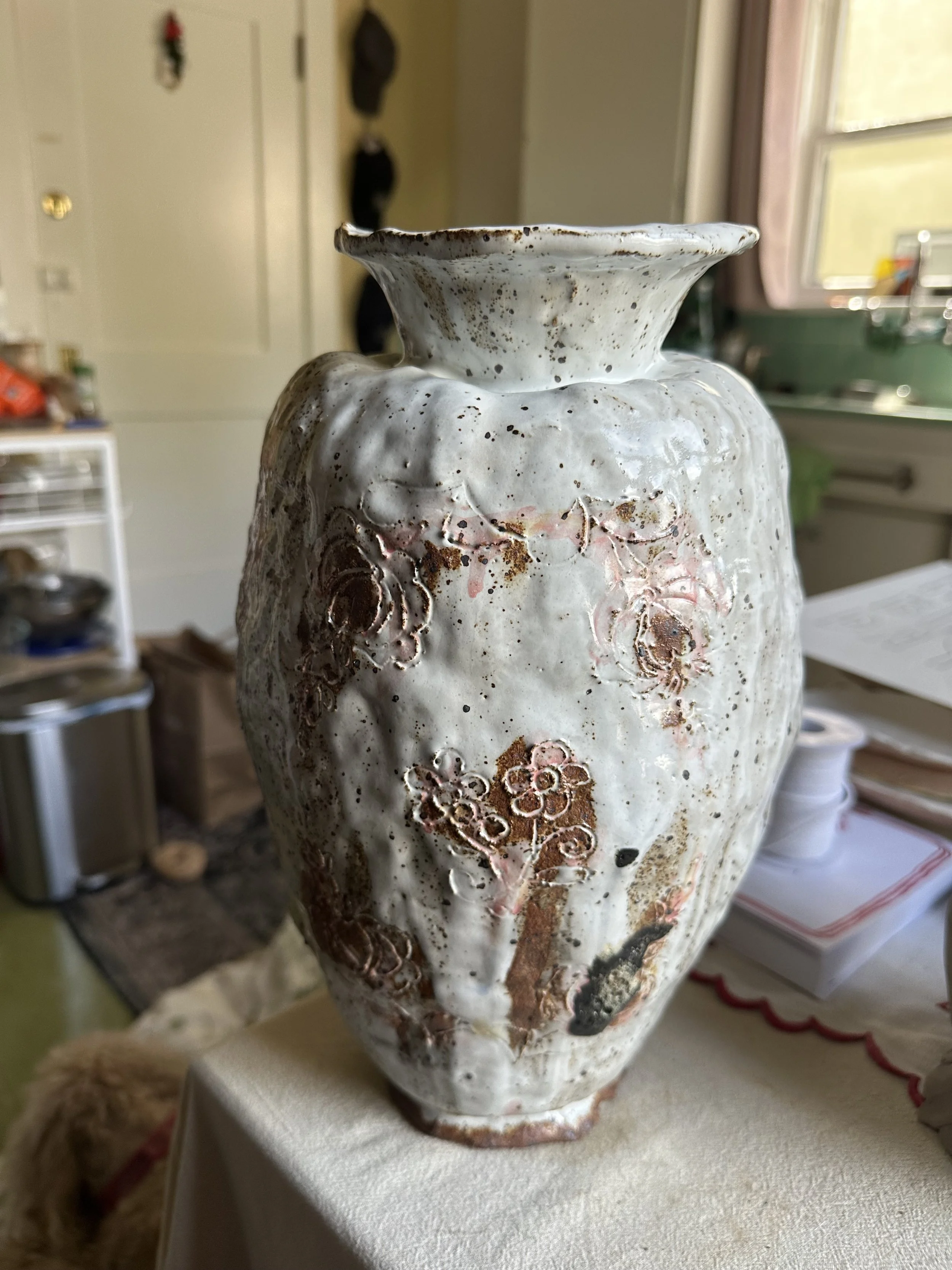 Watercolor Floral Vase