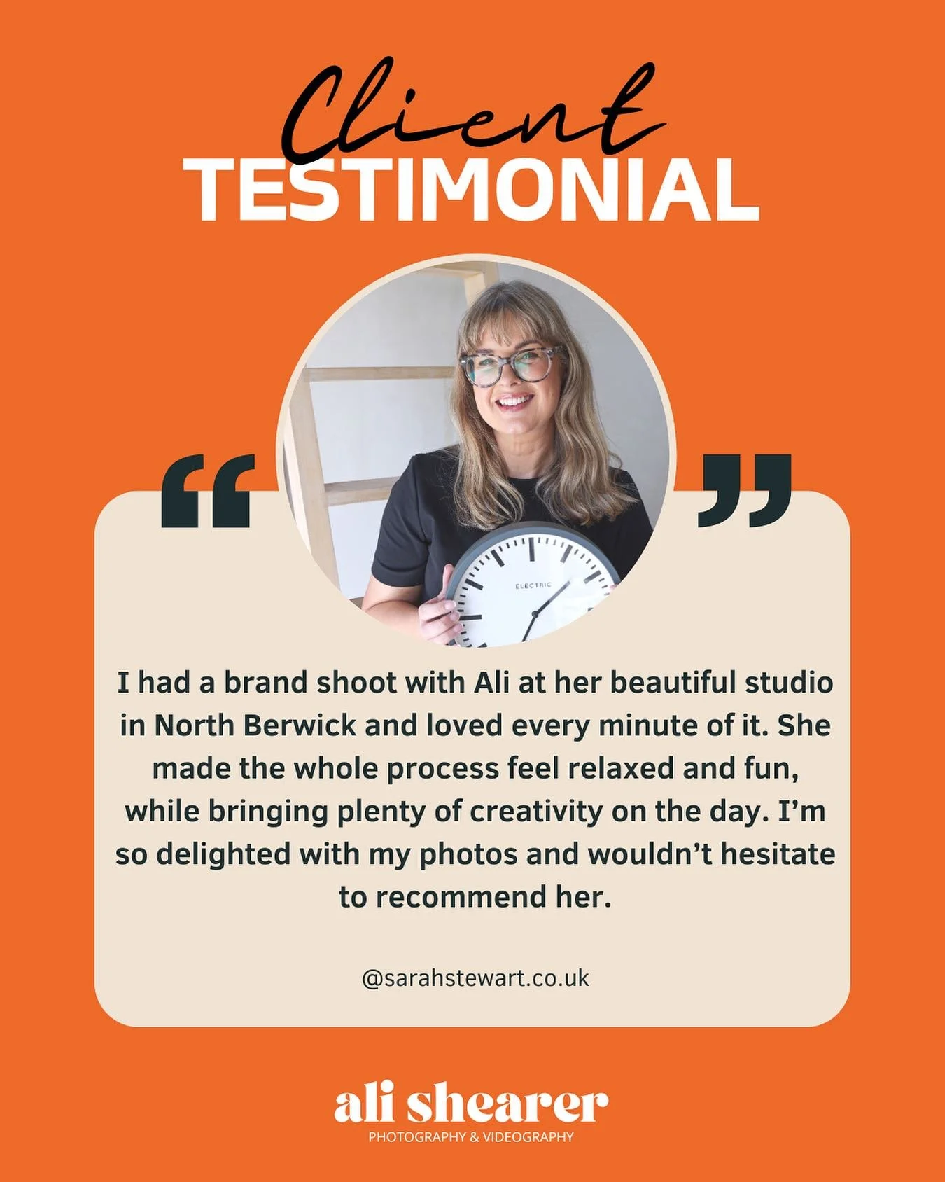 Testimonial 💫 
#AliShearerPhotography #FamilyPhotography #BrandPhotography #LifestylePhotography #PortraitPhotography #NorthBerwick #NorthBerwickPhotography #ScotlandPhotographer #EastLothian #VisitNorthBerwick #EastLothianPhotographer
