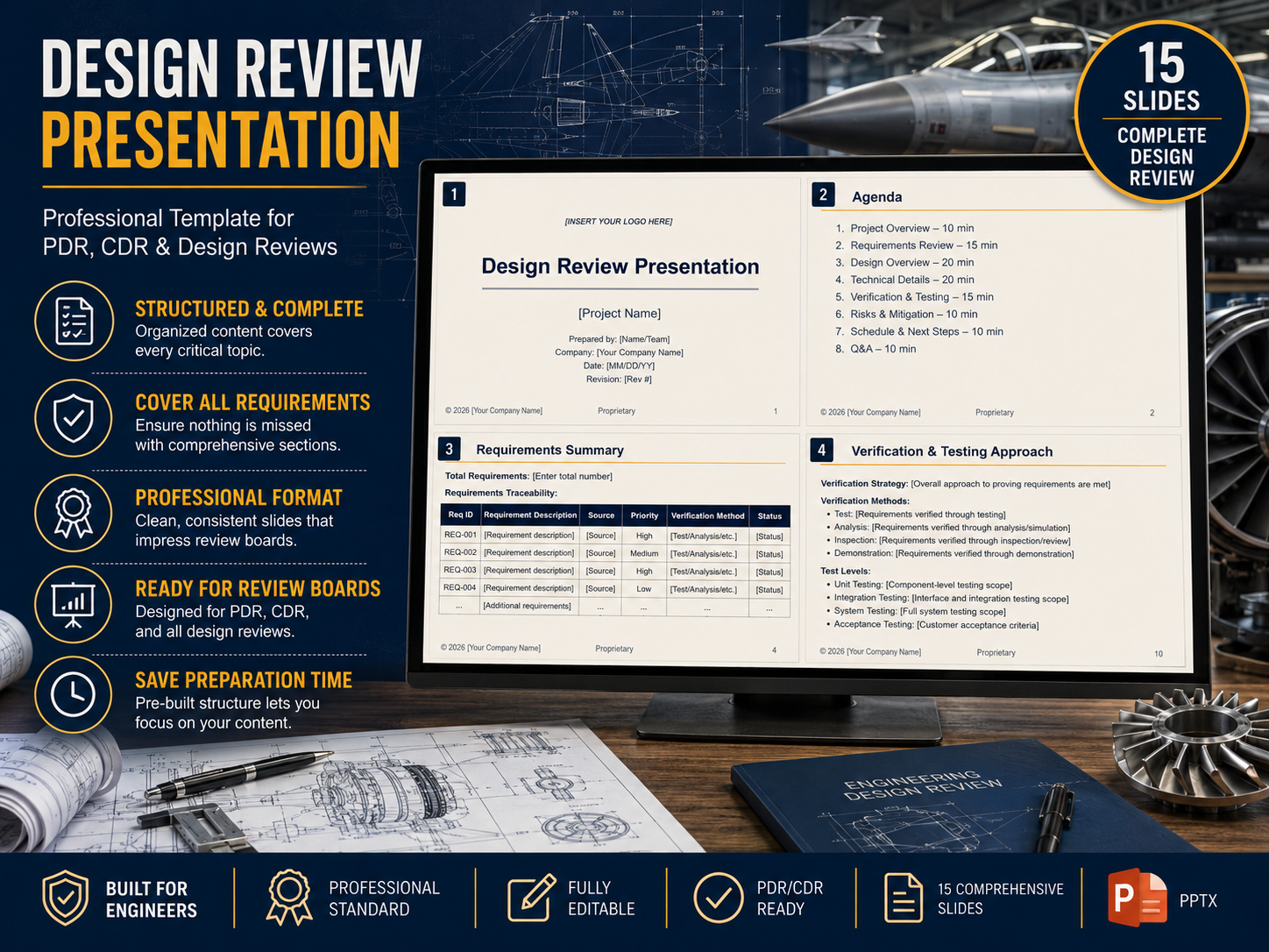 Design Review Templates for Engineers | PDR, CDR, TRR Toolkit | Solrise ...