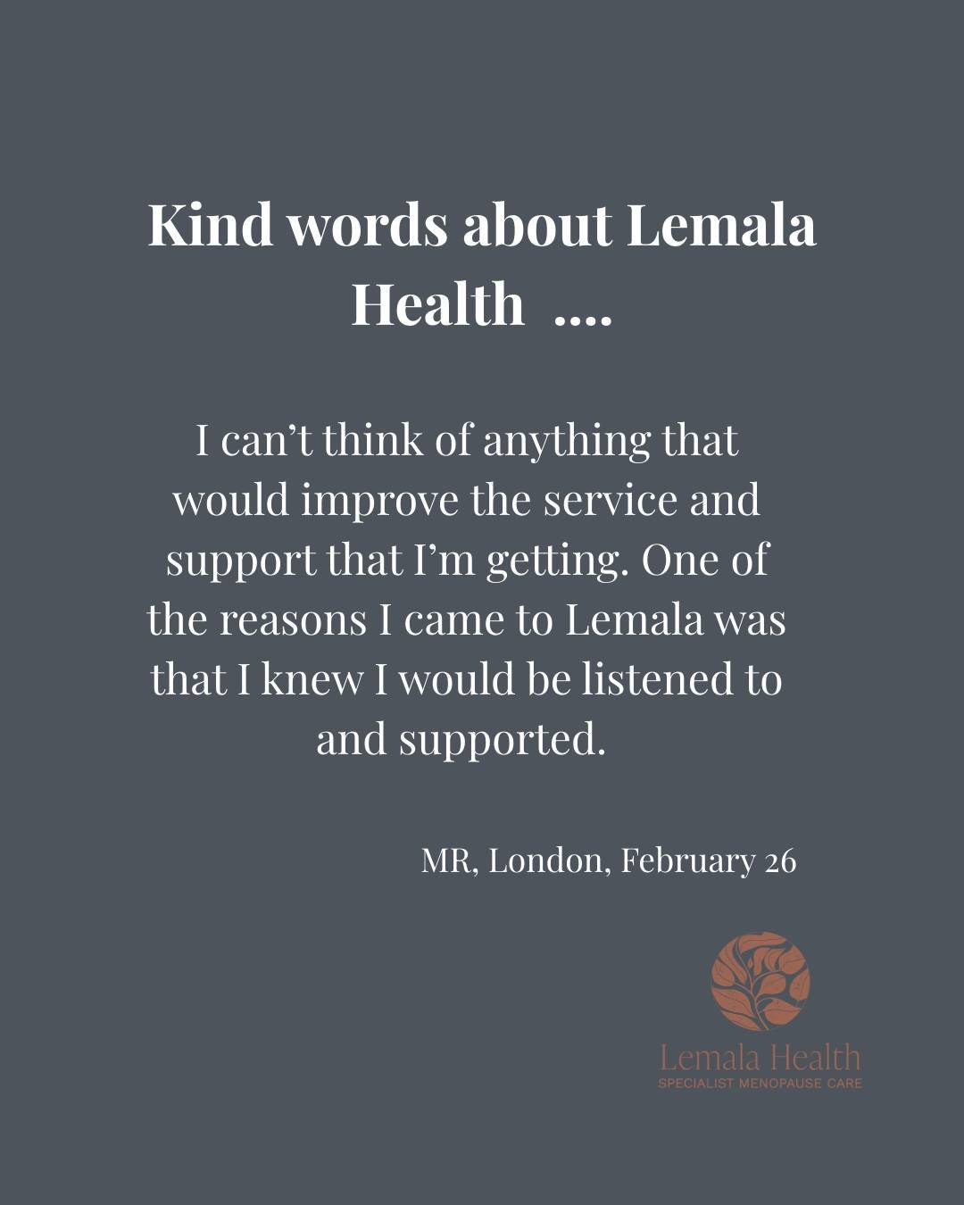 At Lemala Health, we really pride ourselves on providing a caring, knowledgeable service for our patients.

We are here for you. 

We recognise it can be difficult for women to access care and women often need longer to talk, in order to make an info