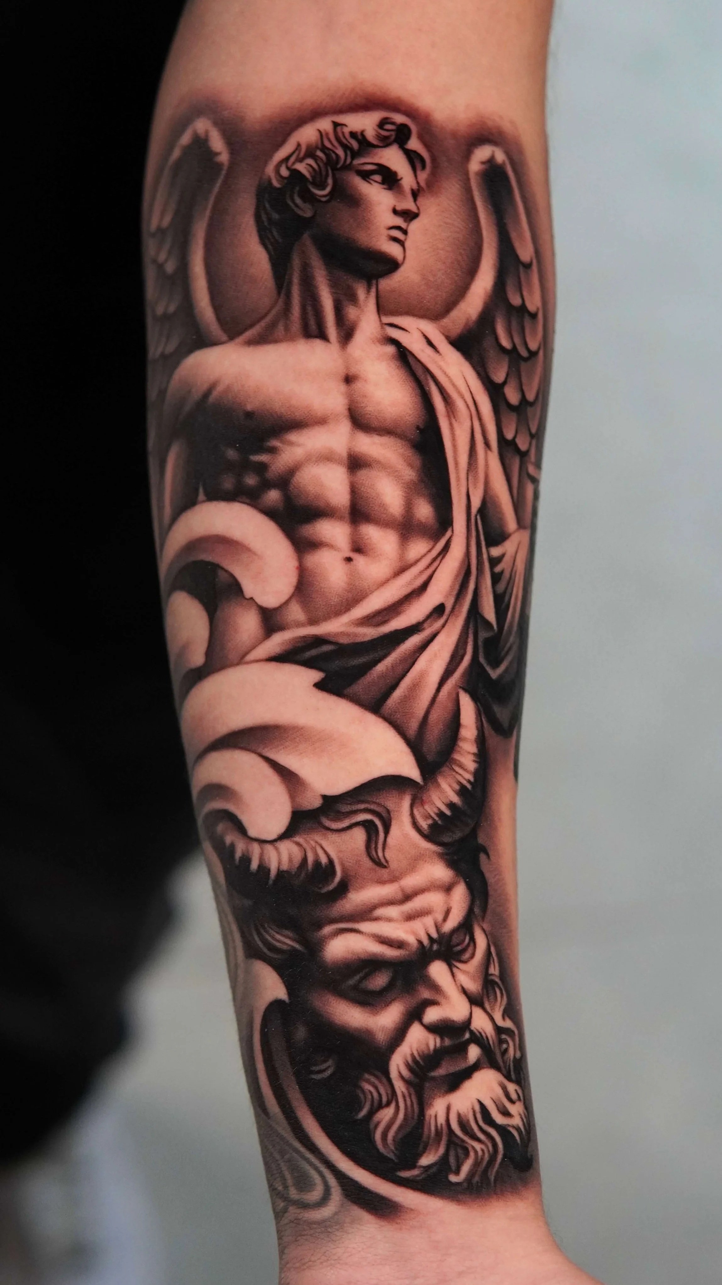Greek mythology sculpture Tattoo