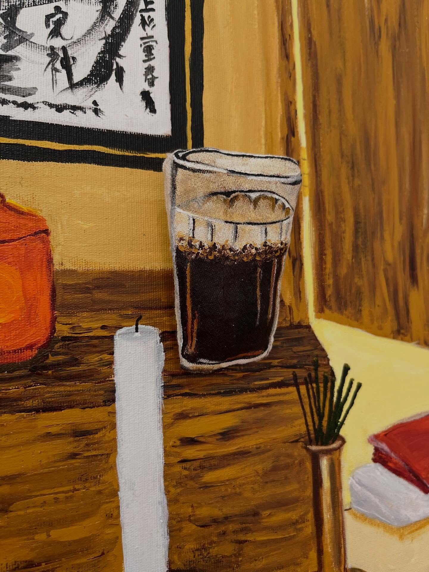 Outras 2 oferendas que eu gosto &eacute; o cafezinho no copo americano (fica com gostinho diferente, ne?) e a cervejinha

Caf&eacute; foi uma das &uacute;ltimas bebidas que meu jichan pediu, e tamb&eacute;m era quem era f&atilde; de heineken (eu, par