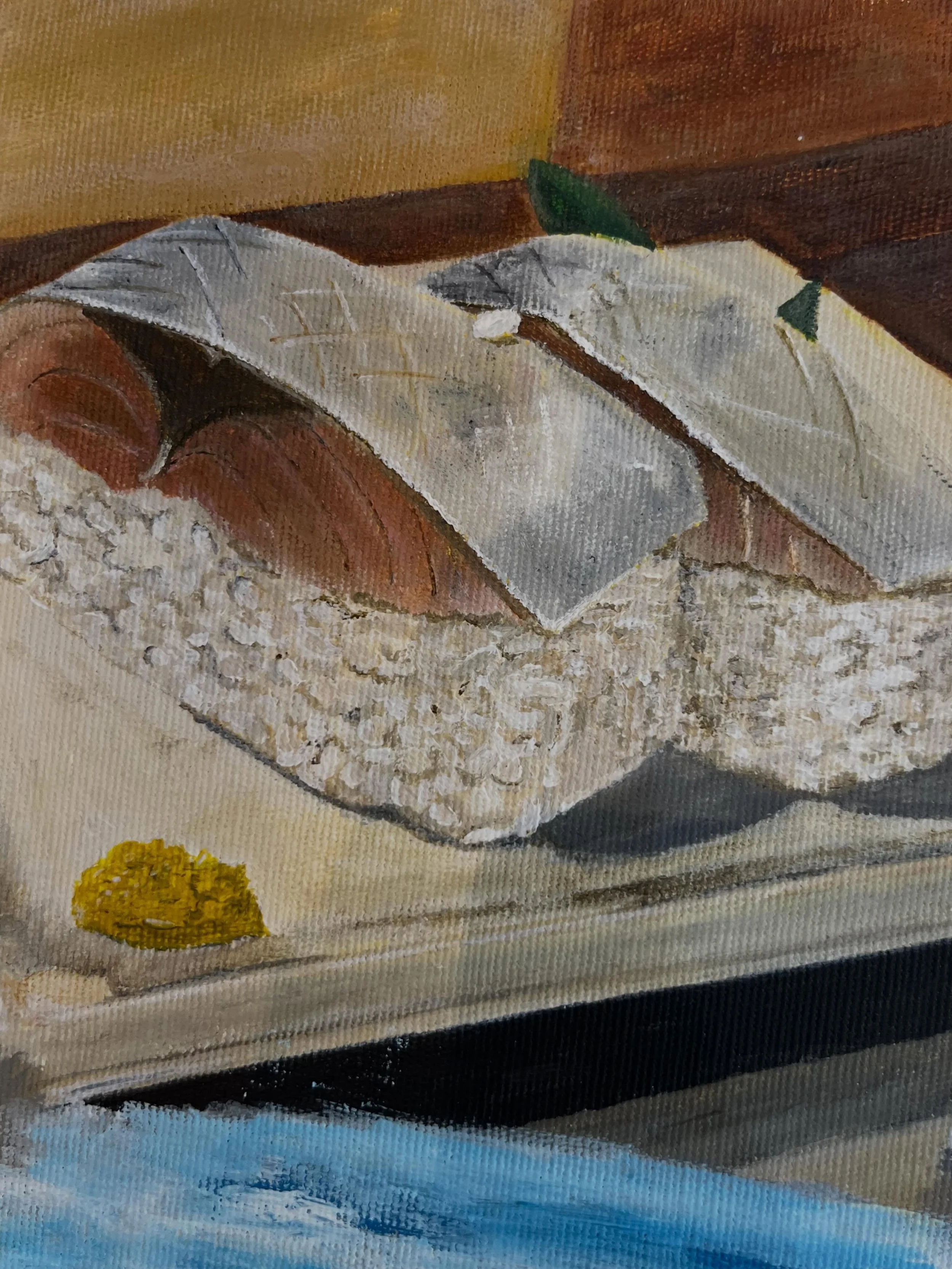 Voltando para o jantar de bicicleta | DETALHE

Um dos sushis mais gostosos foi esse de saba (cavalinha?) , ao inves de ser uma fatia/lamina de peixe ele vem assim, parecendo a metade do peixe toda deitada no arroz 😋😋

#art #arte #acrylicpainting #p