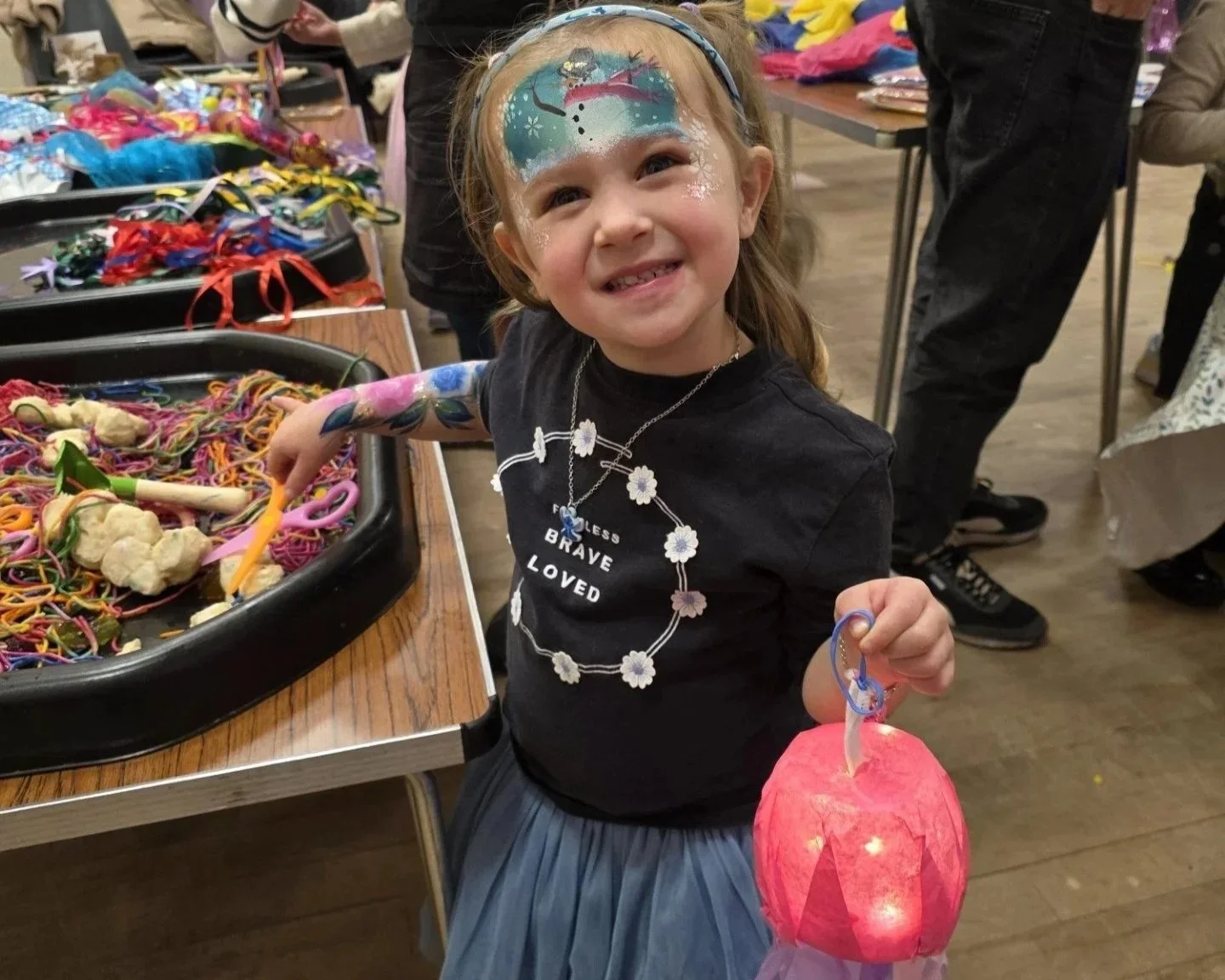 We were thrilled to be part of Rosie's Rainbow Crafting party - we made fluttering butterflies, slithering snakes, light-up jellyfish - and more. We also had lots of sensory play for children to enjoy