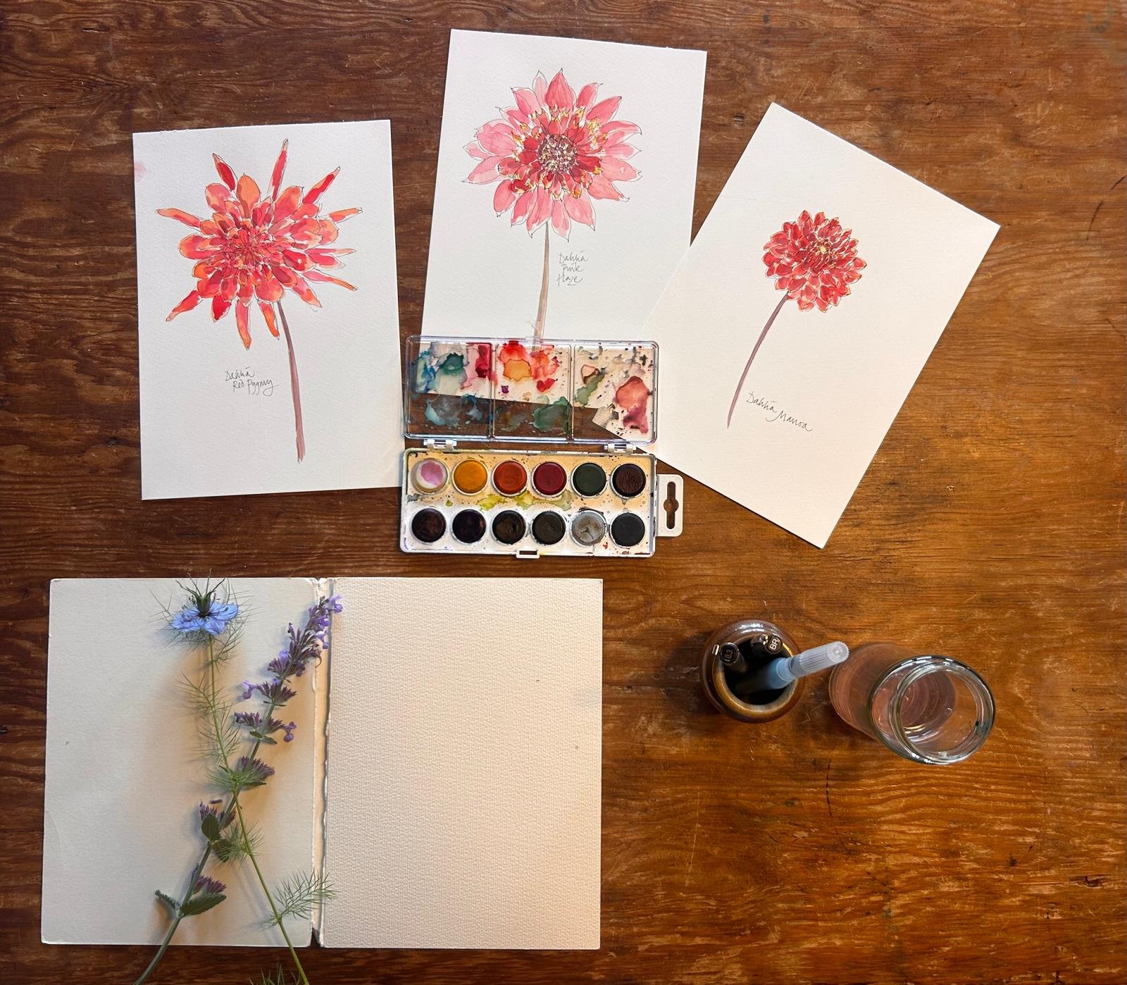 painting-inks-watercolour-flowers-anna-MacInnes